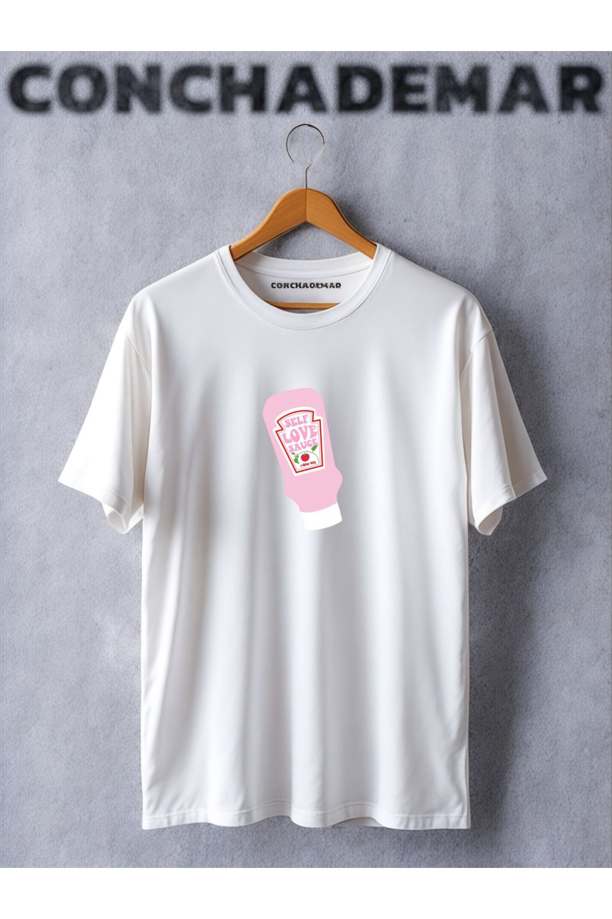 Vordevia Self Love Sauce Motivasyon Baskılı Oversize T-Shirt