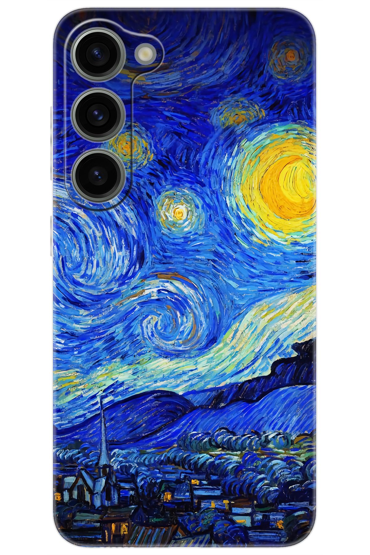 Ceppare Samsung Galaxy S23 (SM-S911B) Uyumlu Kılıf Desen Silikon Starry Night Yıldızlı Gece ST757 CP-lNtY2rX
