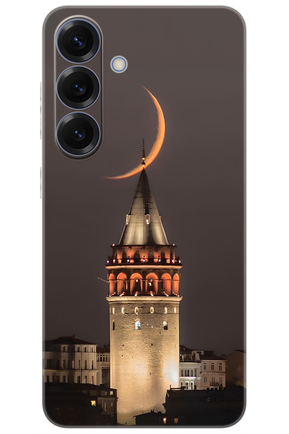 Ceppare Samsung Galaxy S25 (SM-S931B) Uyumlu Kılıf Desen Baskılı Silikon Galata Kulesi STK:673 CP-YC0YmOM