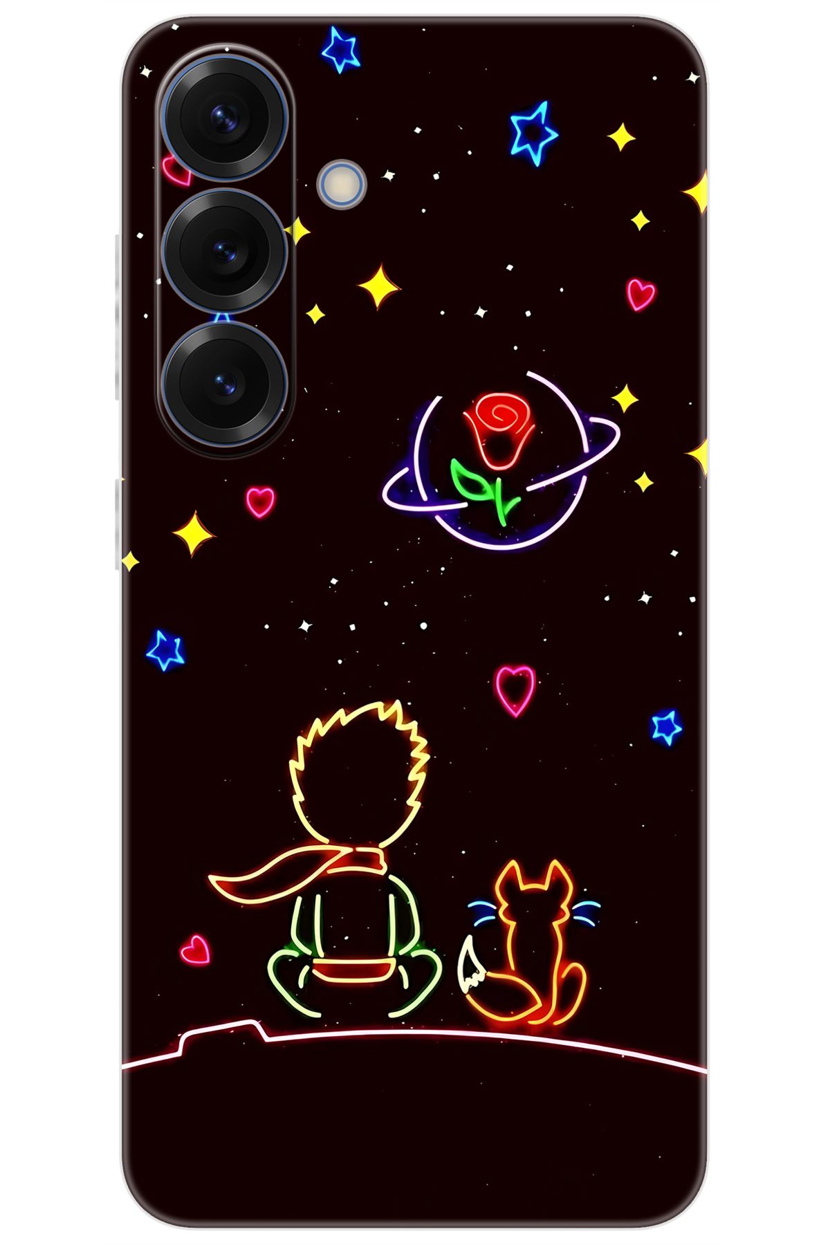 Ceppare Samsung Galaxy S25 (SM-S931B) Uyumlu Kılıf Desen Baskılı Silikon Küçük Prens STK:642 CP-nSL3mf6