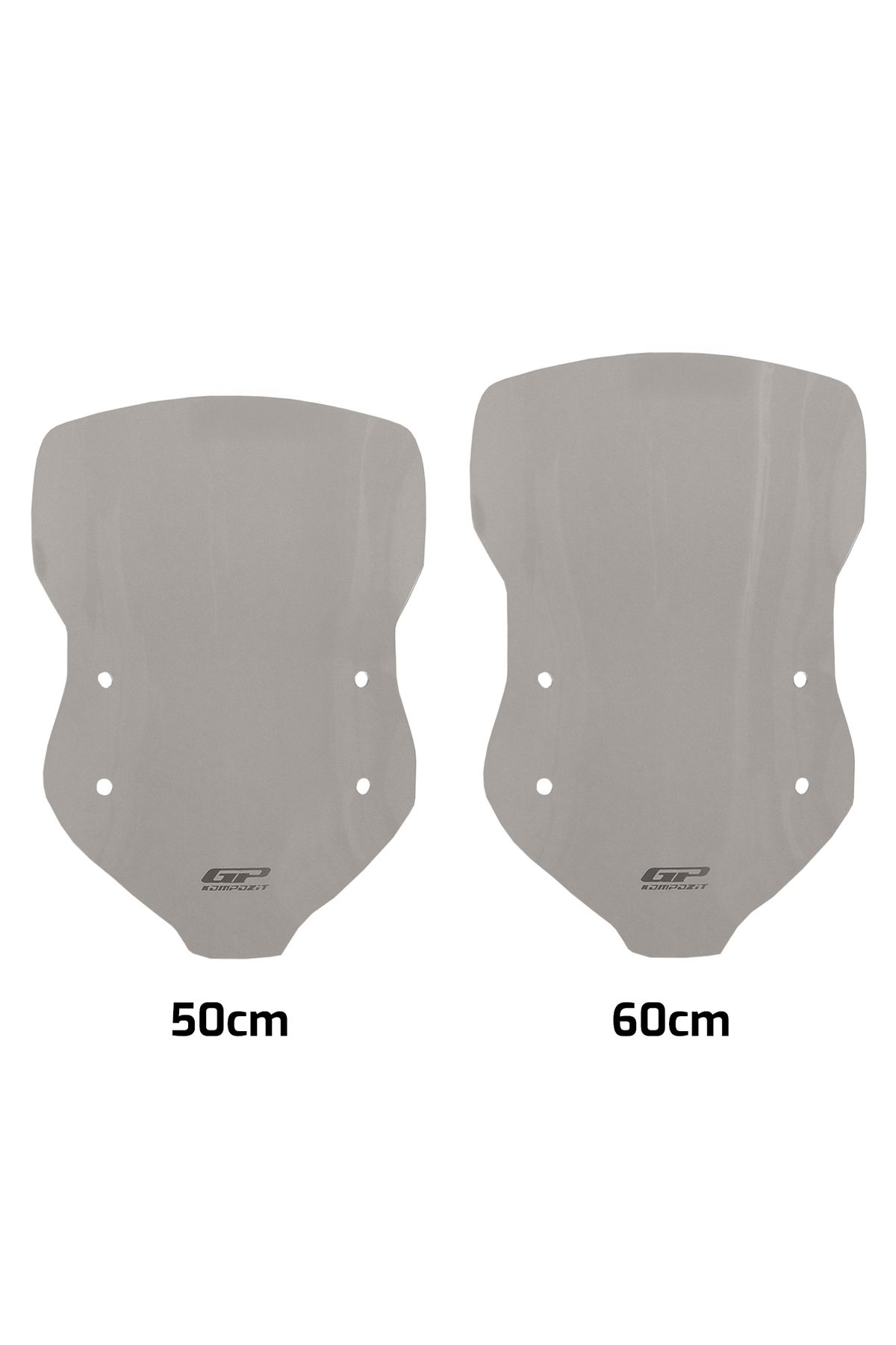 GP KOMPOZİT Gp Kompozit Kymco Dtx 250 / 360 2021-2024 Uyumlu Ön Cam Füme 60 Cm