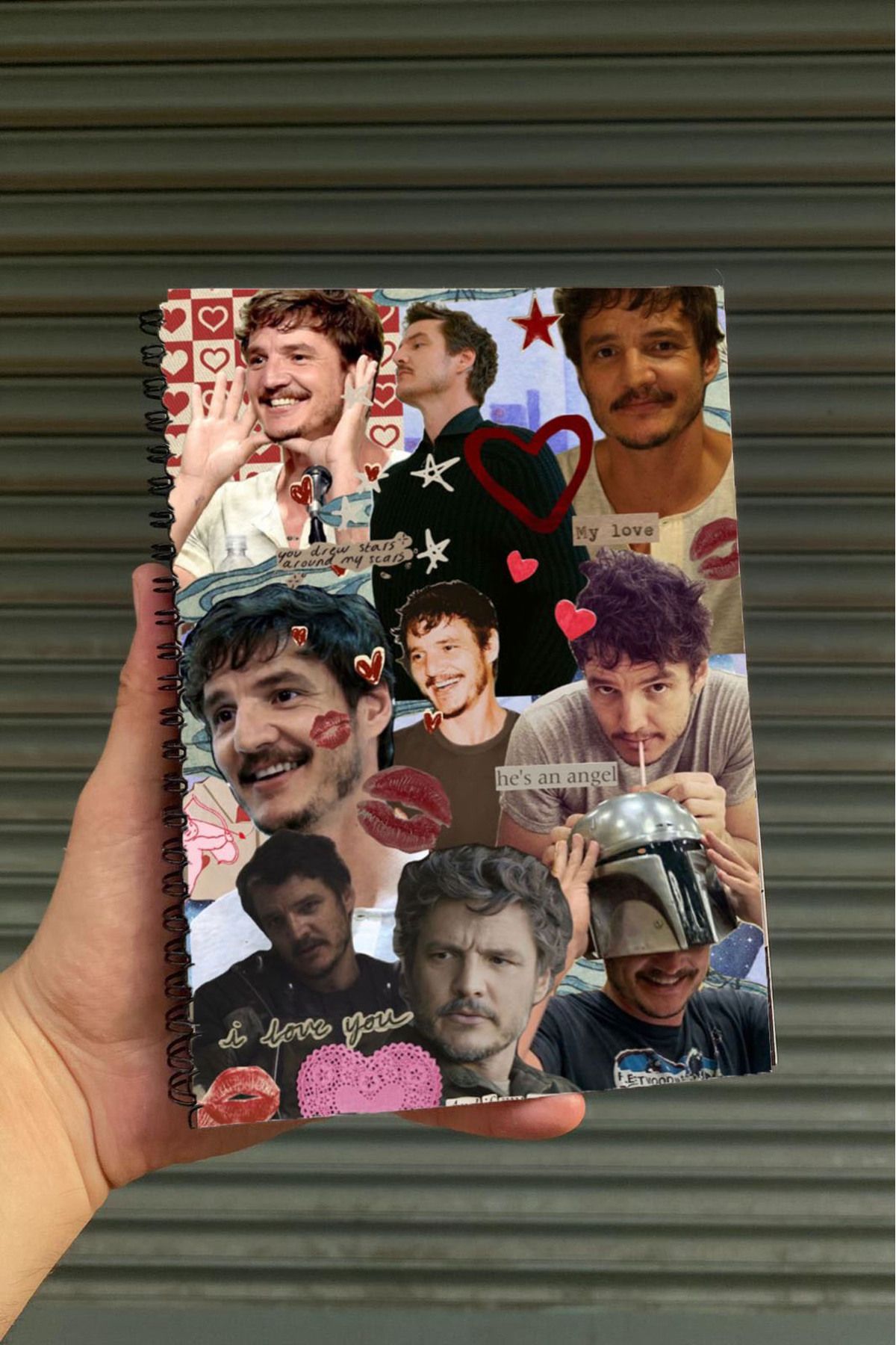 Namgo Spiralli A5 Defter Pedro Pascal kolaj (200 Sayfa)