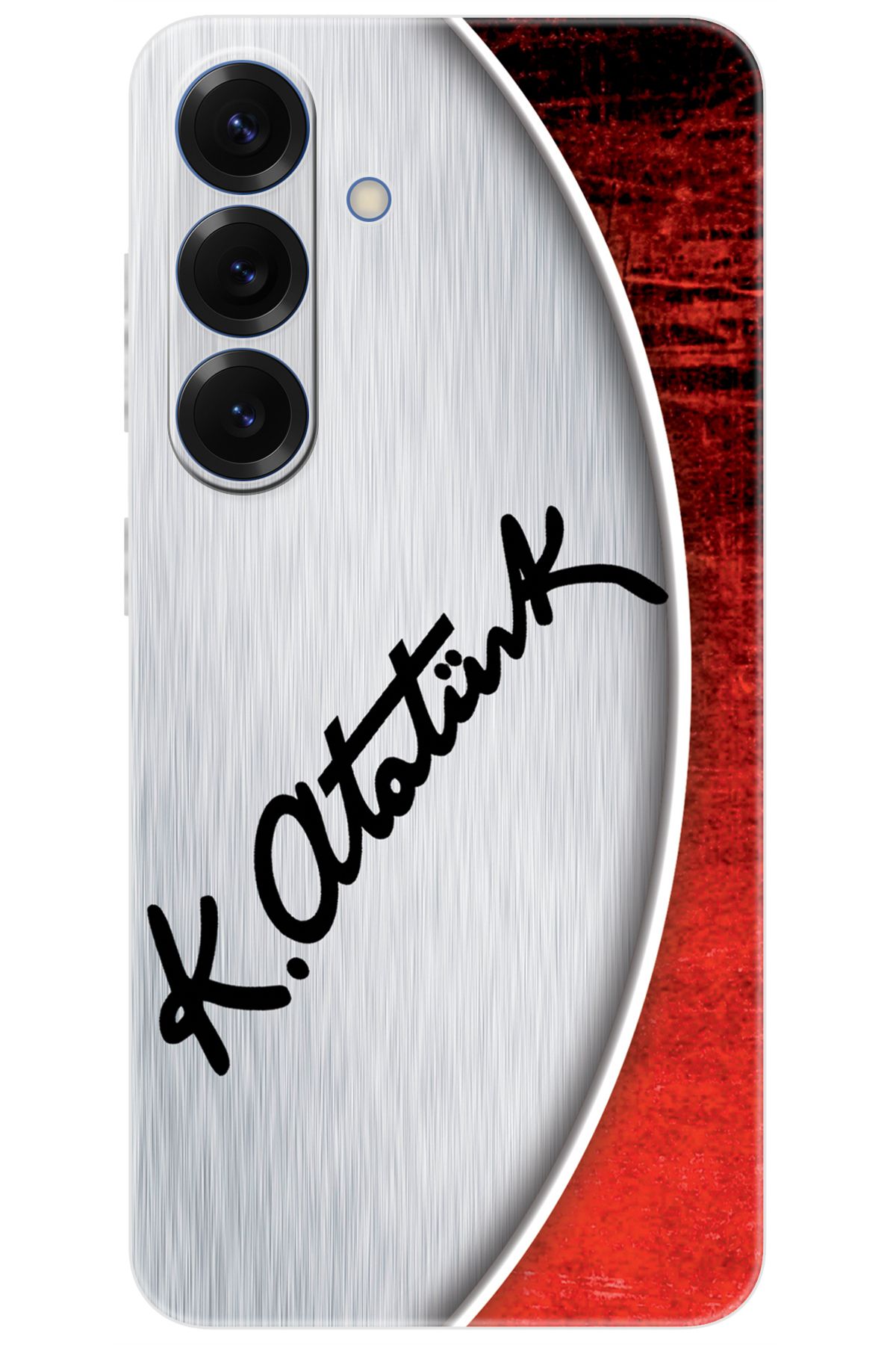 Ceppare Samsung Galaxy S25 (SM-S931B) Uyumlu Kılıf Desen Baskılı Silikon Atatürk İmzası STK:393 CP-1HdG4yc