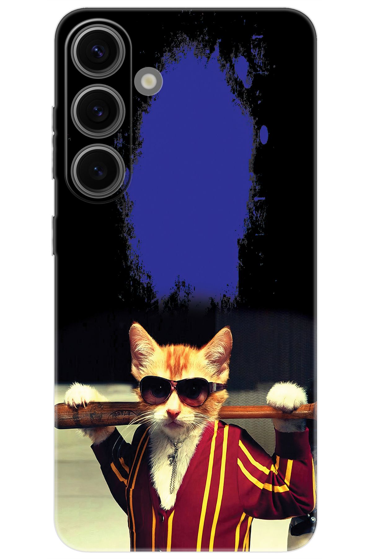 Ceppare Samsung Galaxy S24 (SM-S921B) Uyumlu Kılıf Desen Baskılı Silikon Artist Kedi STK:481 CP-H72sLTP