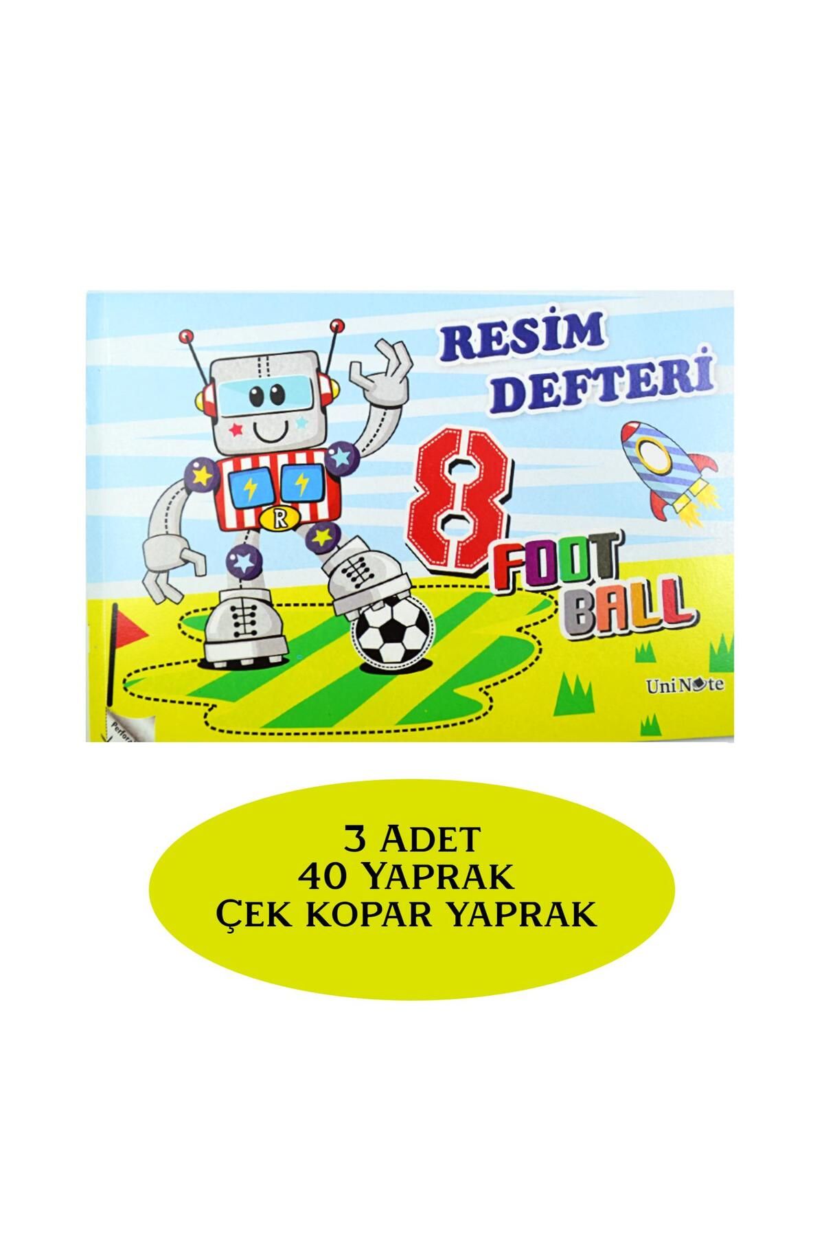 Çınar Çınar Uninote Resim Defteri Dikişli Büyük Boy A4 40 Yaprak 3 Adet