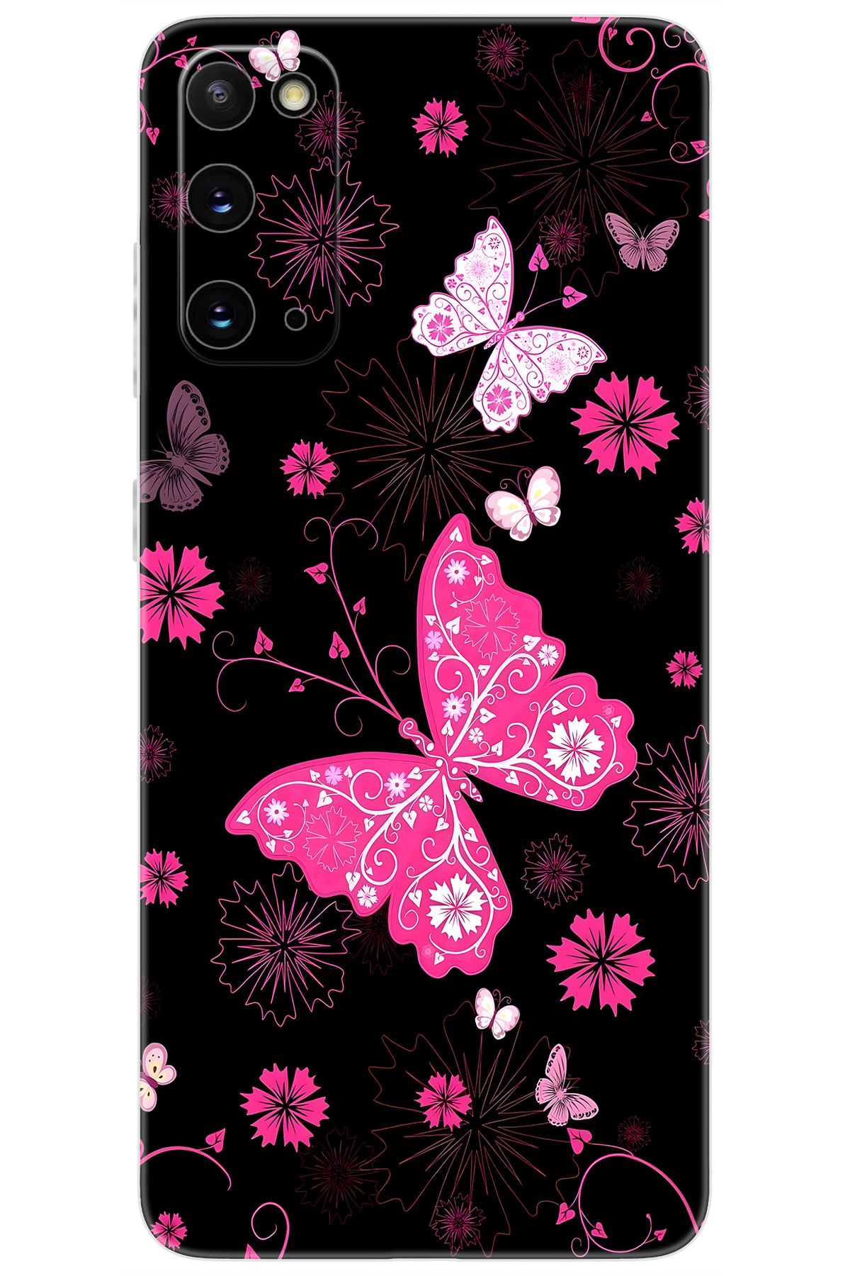 Ceppare Samsung Galaxy S20 (SM-G980F) Uyumlu Kılıf Desen Baskılı Silikon Kelebekler STK:723 CP-8SmvM1S