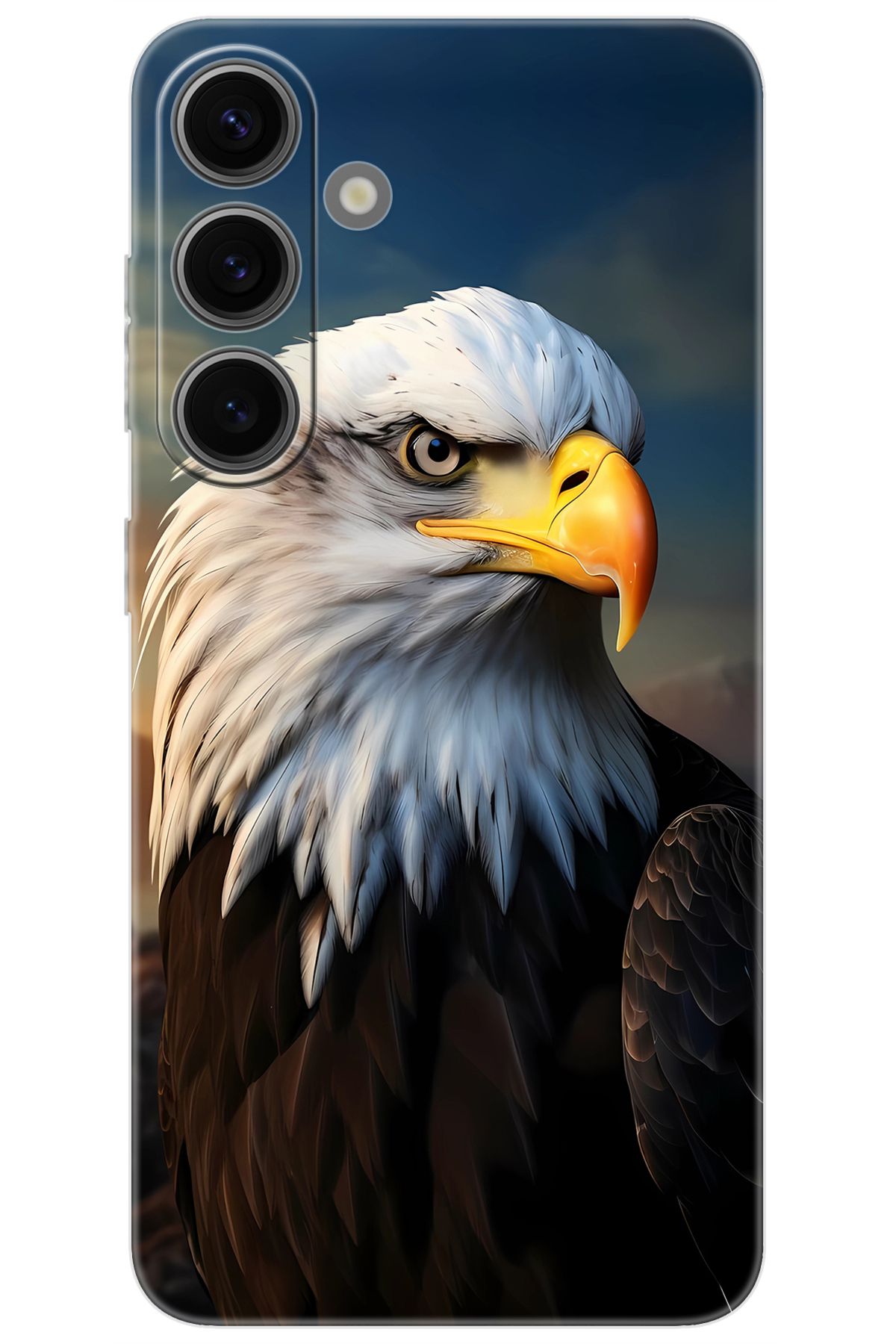 Ceppare Samsung Galaxy S24 (SM-S921B) Uyumlu Kılıf Desen Baskılı Silikon Kartal STK:687 CP-TtM696Q