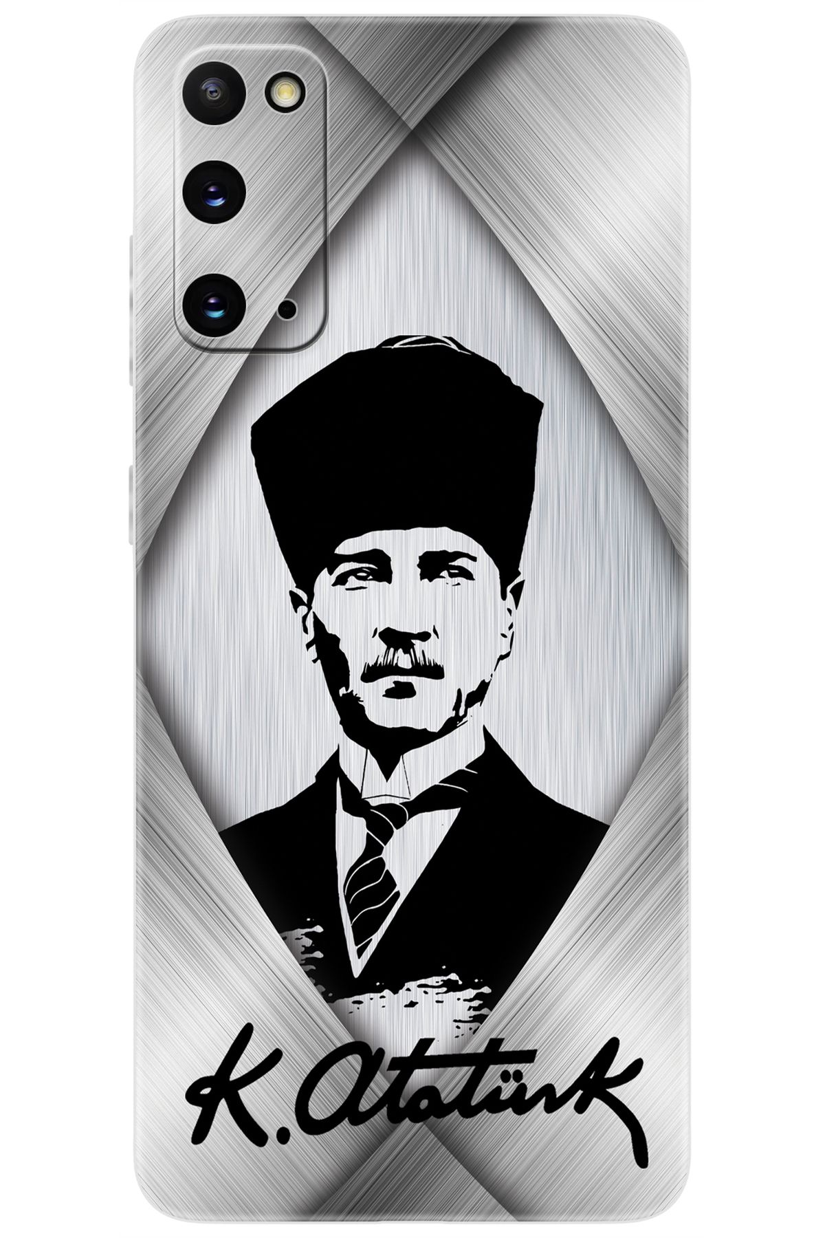 Ceppare Samsung Galaxy S20 (SM-G980F) Uyumlu Kılıf Desen Baskılı Silikon Atatürk Tasarım STK:402 CP-CW2CU34