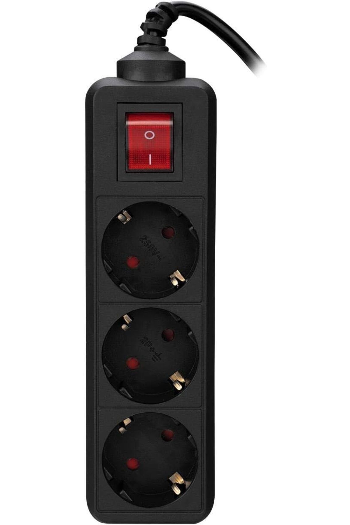 MCreative SPG3-X-3 1.5m 3Lü Akım Kor.Kutu Siyah Priz
