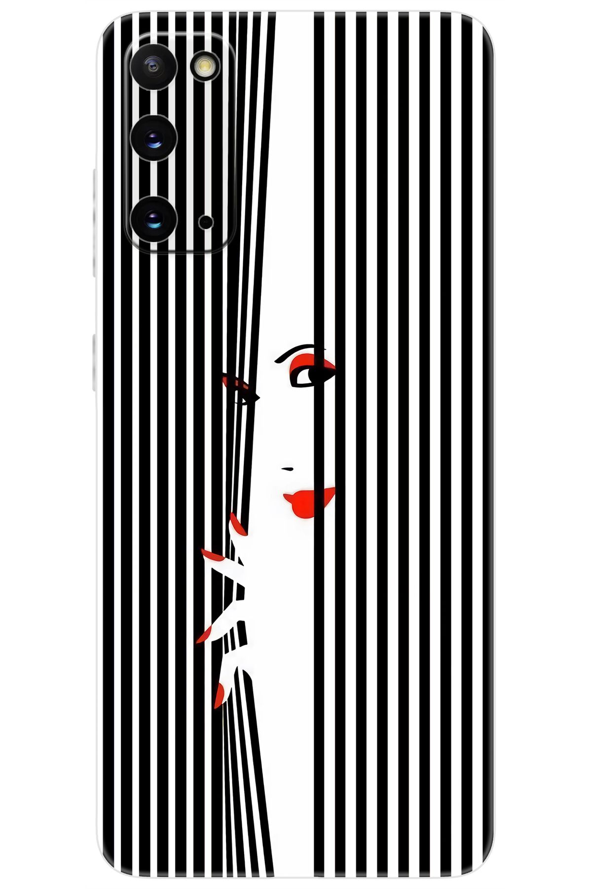 Ceppare Samsung Galaxy S20 (SM-G980F) Uyumlu Kılıf Desenli Silikon Saklambaç Art Style STK:735 CP-go0uI93