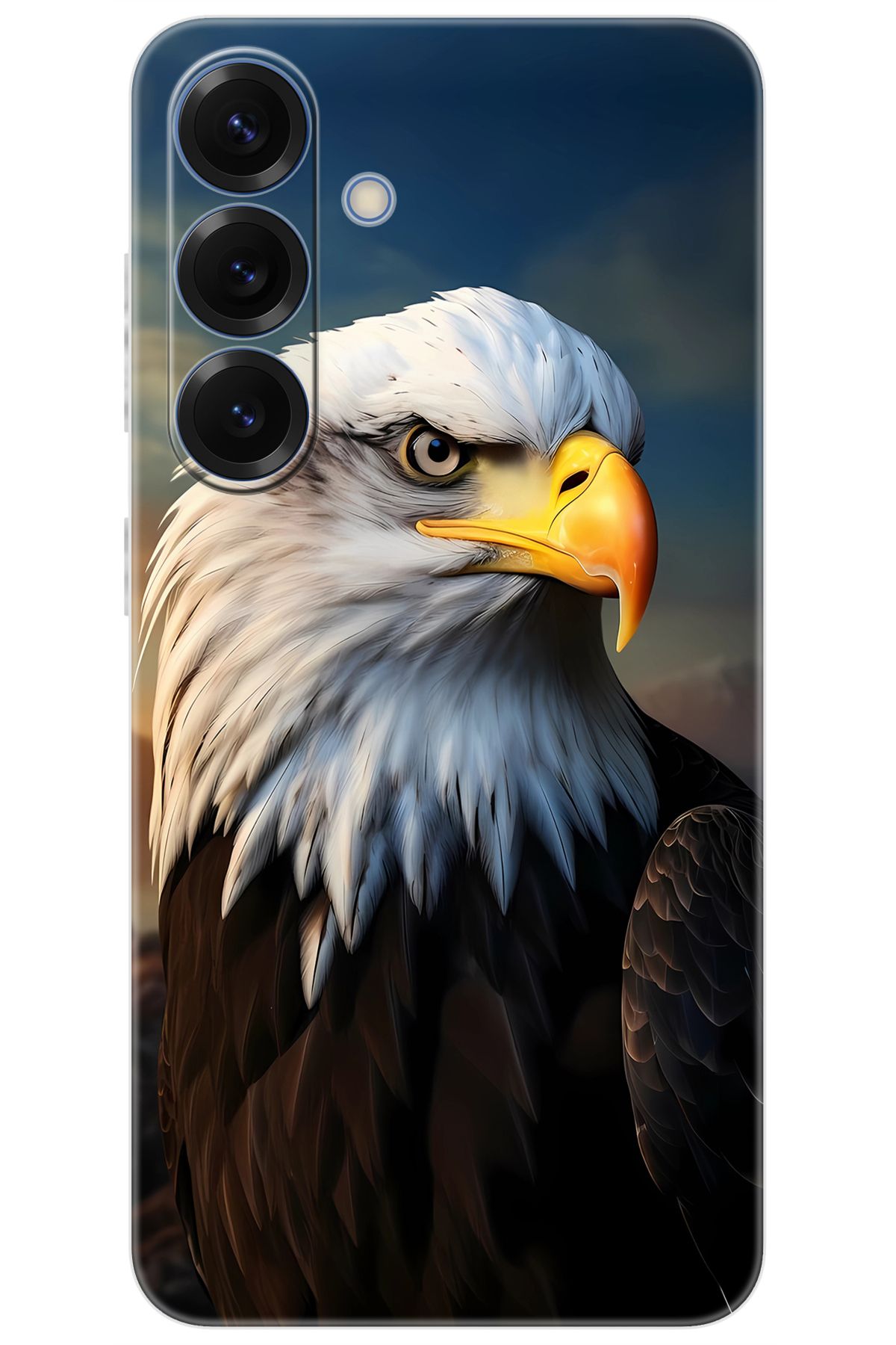 Ceppare Samsung Galaxy S25 (SM-S931B) Uyumlu Kılıf Desen Baskılı Silikon Kartal STK:687 CP-ktDKj3x