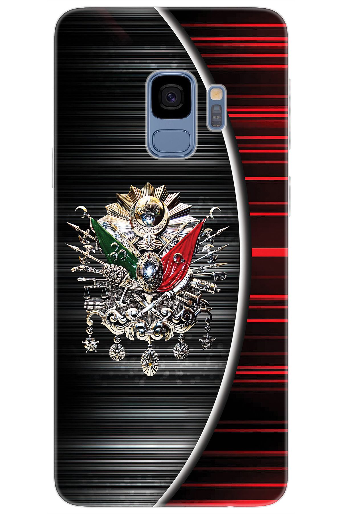 Ceppare Samsung Galaxy S9 (SM-G960F) Uyumlu Kılıf Desenli Silikon Osmanlı Tuğra Tasarım STK:410 CP-ttJL5TQ