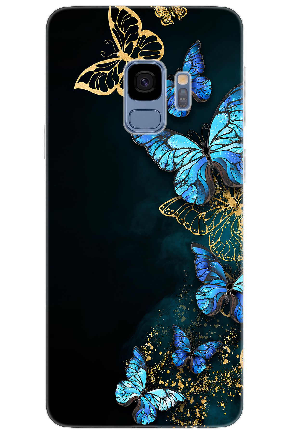 Ceppare Samsung Galaxy S9 (SM-G960F) Uyumlu Kılıf Desen Baskılı Silikon Kelebekler STK:721 CP-aVx37PO