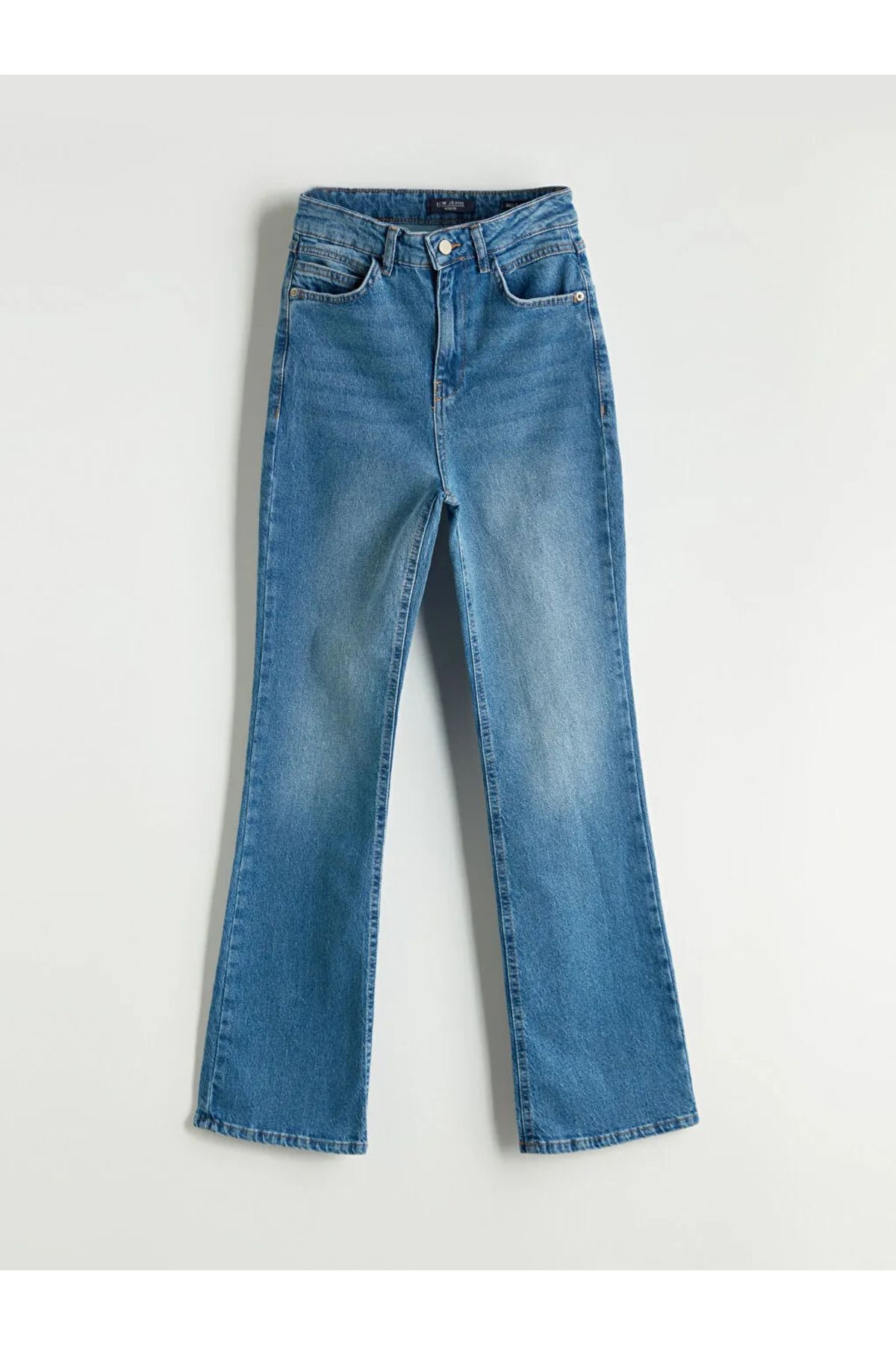 LC Waikiki LCW Jeans Indigo Crop Flare Kadın Jean Pantolon