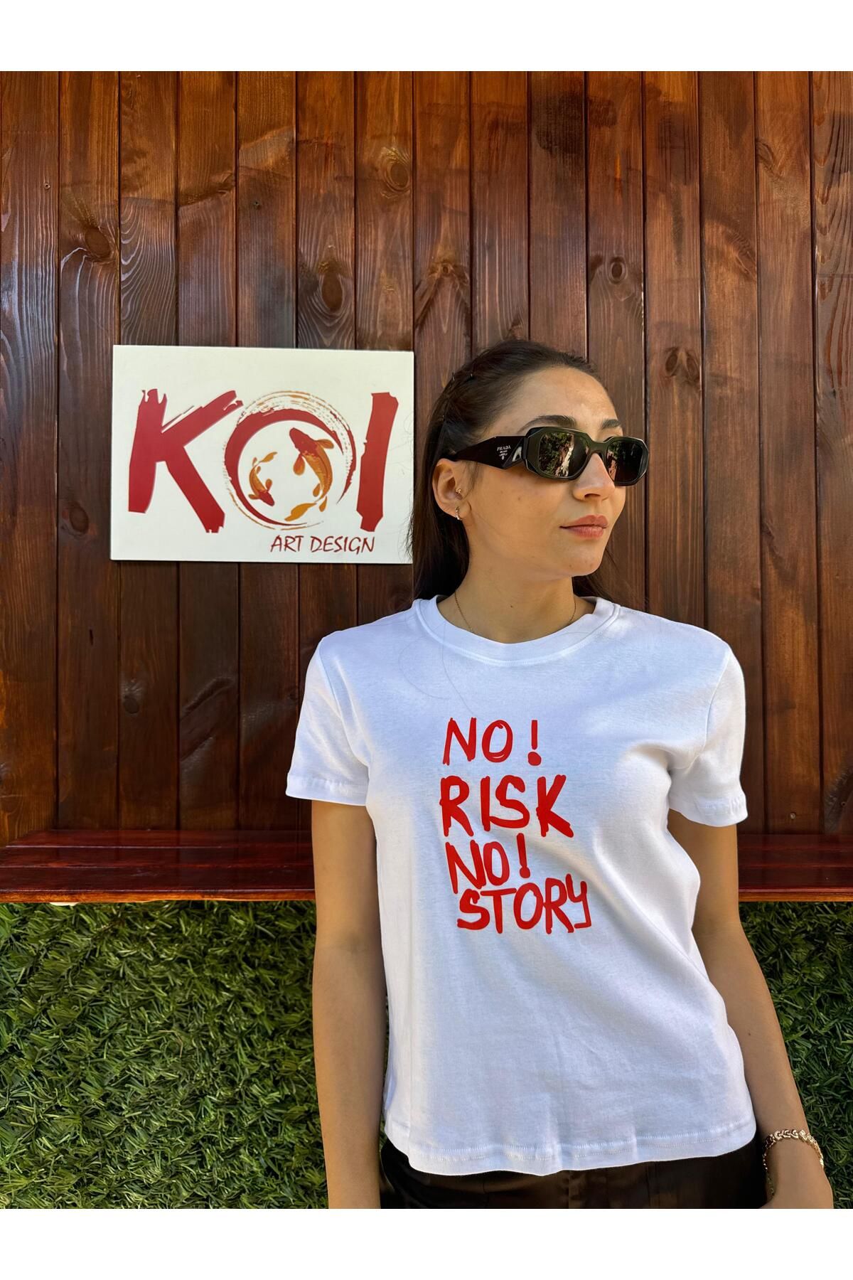 Butik No Risk No Story Kadın T-Shirt