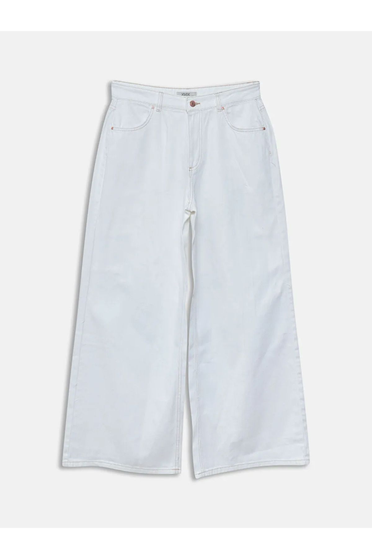 LC Waikiki XSIDE Beyaz Wideleg Kadın Jean Pantolon