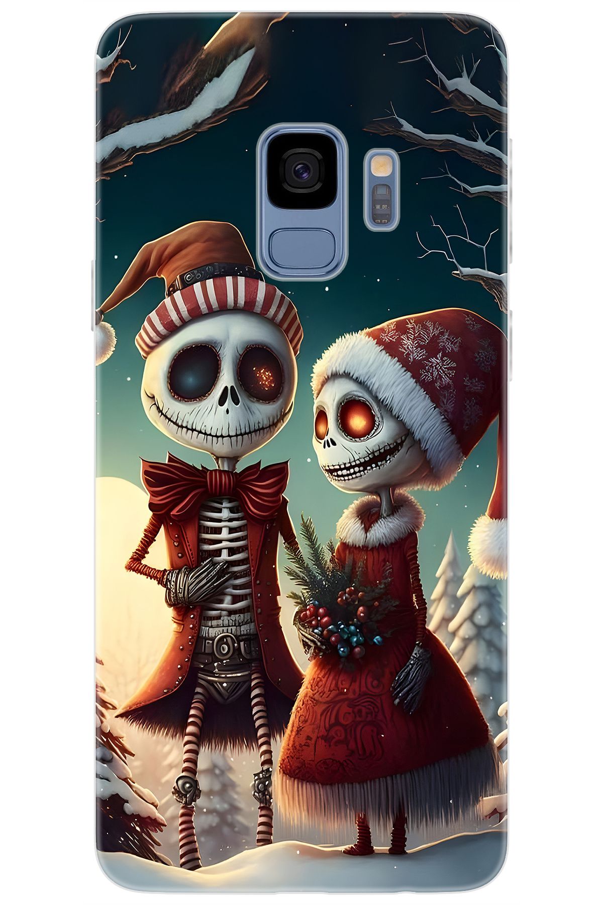 Ceppare Samsung Galaxy S9 (SM-G960F) Uyumlu Kılıf Desen Baskılı Silikon İskelet Serisi STK:714 CP-SQ7bYGk