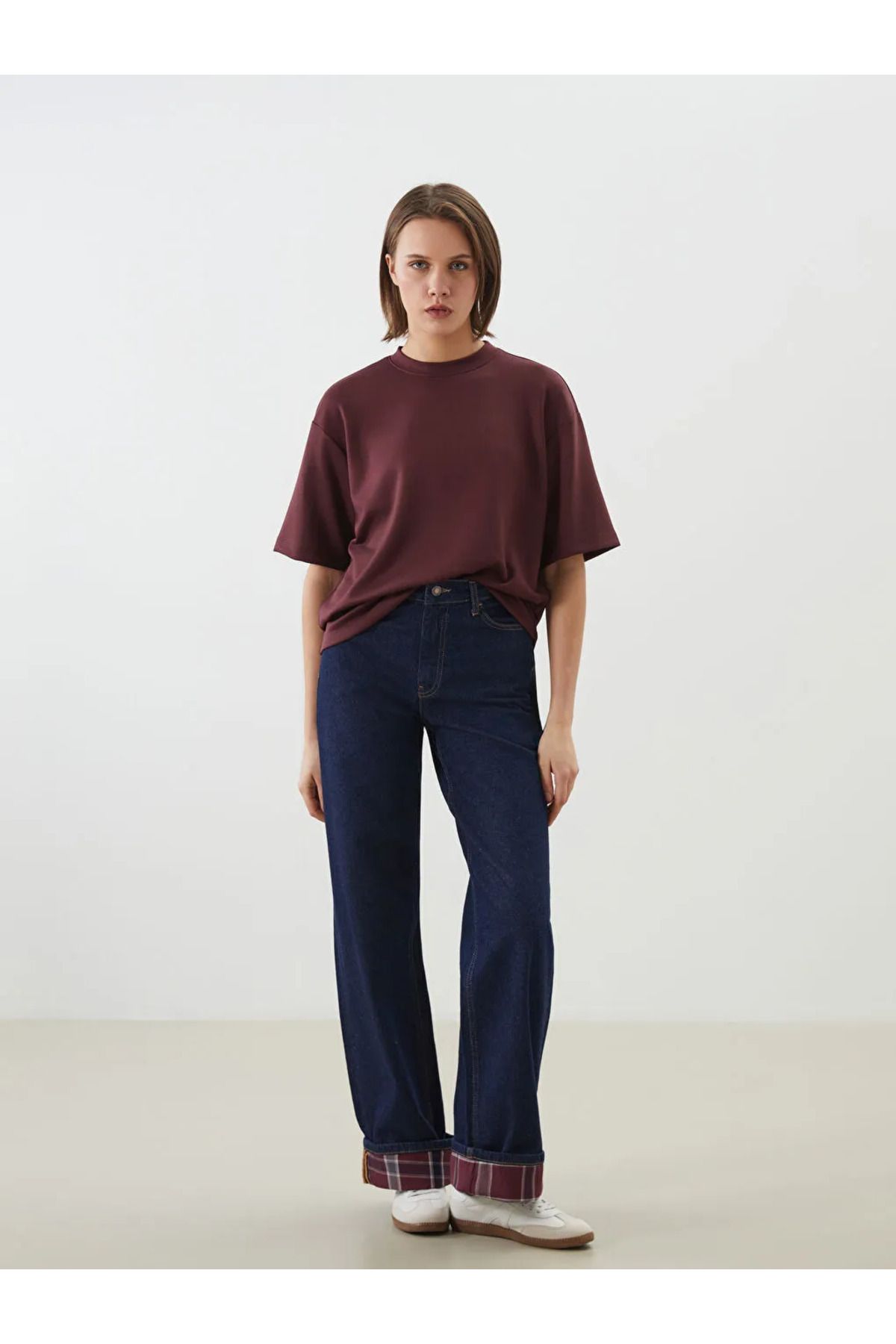 LC Waikiki LCW Jeans Indigo Baggy Fit Kadın Jean Pantolon