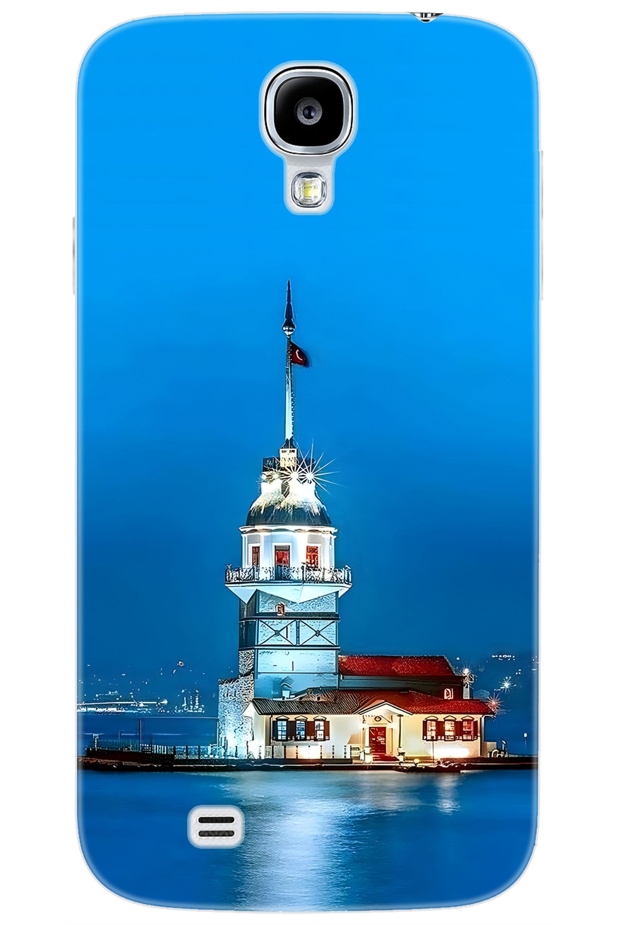 Ceppare Samsung Galaxy S4 (GT-I9500) Uyumlu Kılıf Desen Baskılı Silikon Kız Kulesi STK:617 CP-cpcpN6I