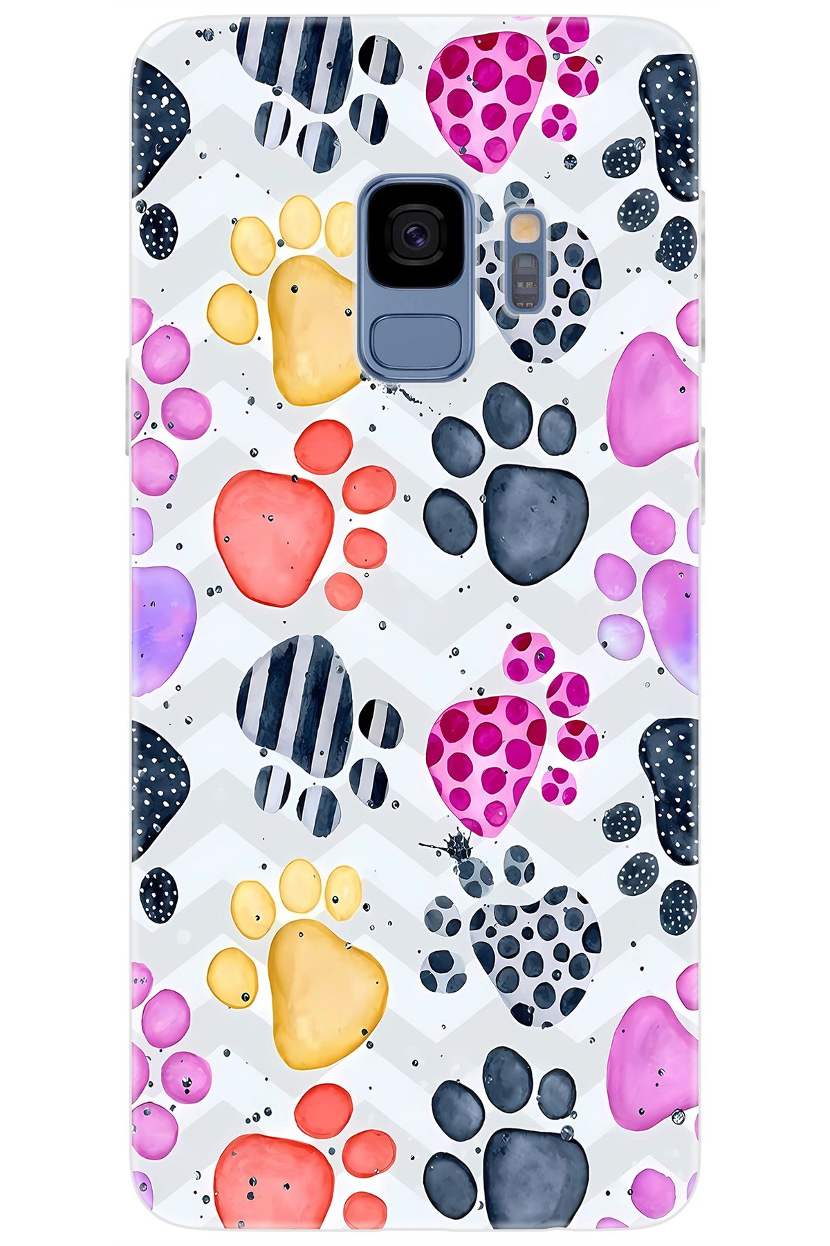 Ceppare Samsung Galaxy S9 (SM-G960F) Uyumlu Kılıf Desen Baskılı Silikon Renkli Patiler STK:670 CP-B41x0ph