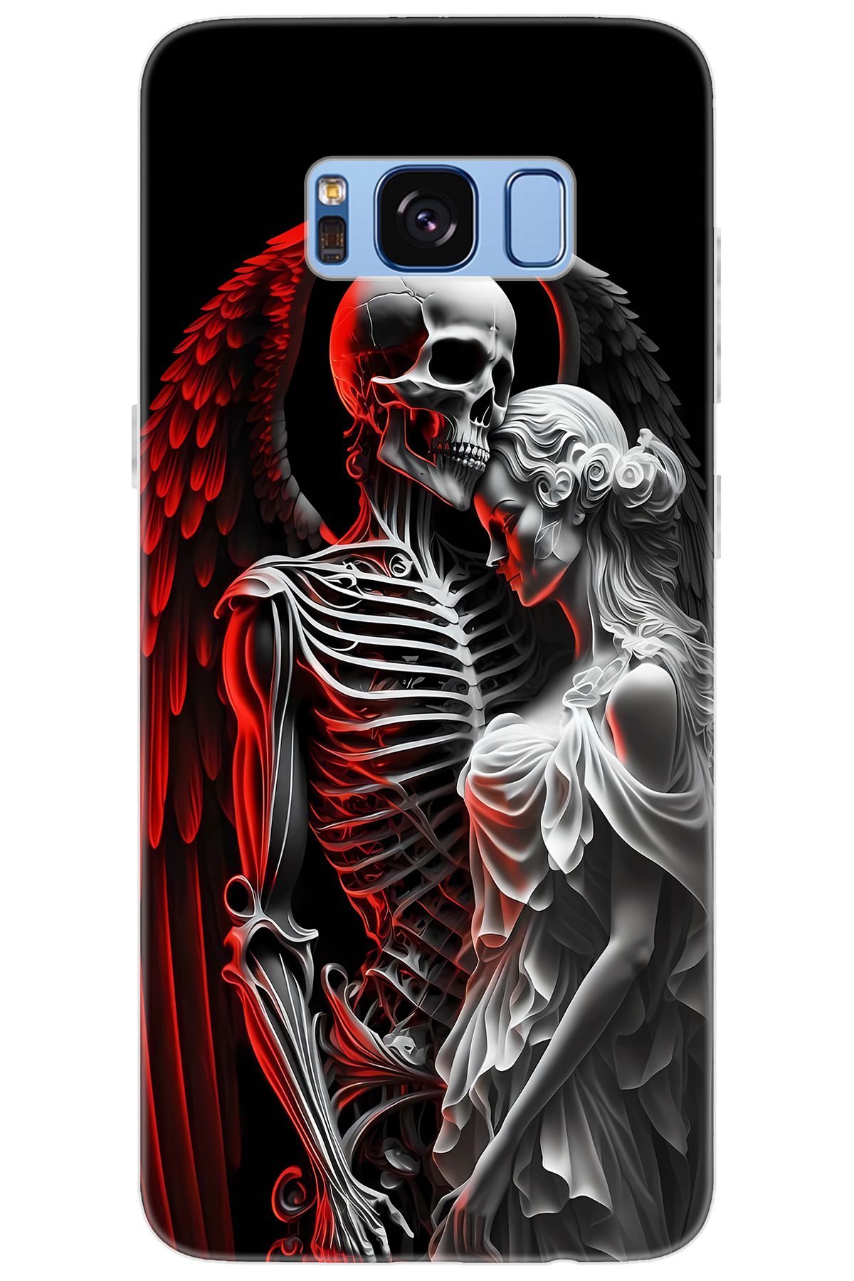 Ceppare Samsung Galaxy S8 (SM-G950F) Uyumlu Kılıf Desenli Silikon İskelet ve Melek Aşkı STK:644 CP-wnd2k6B