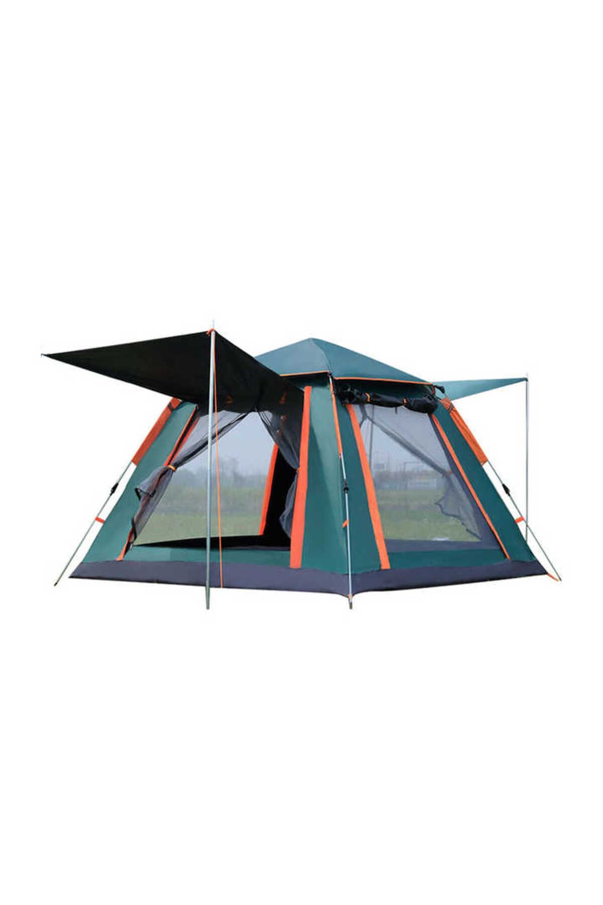 Bysay TAM OTOMATİK 4 KİŞİLİK TENTELİ KAMP ÇADIRI 210X210X135 CM (YEŞİL)