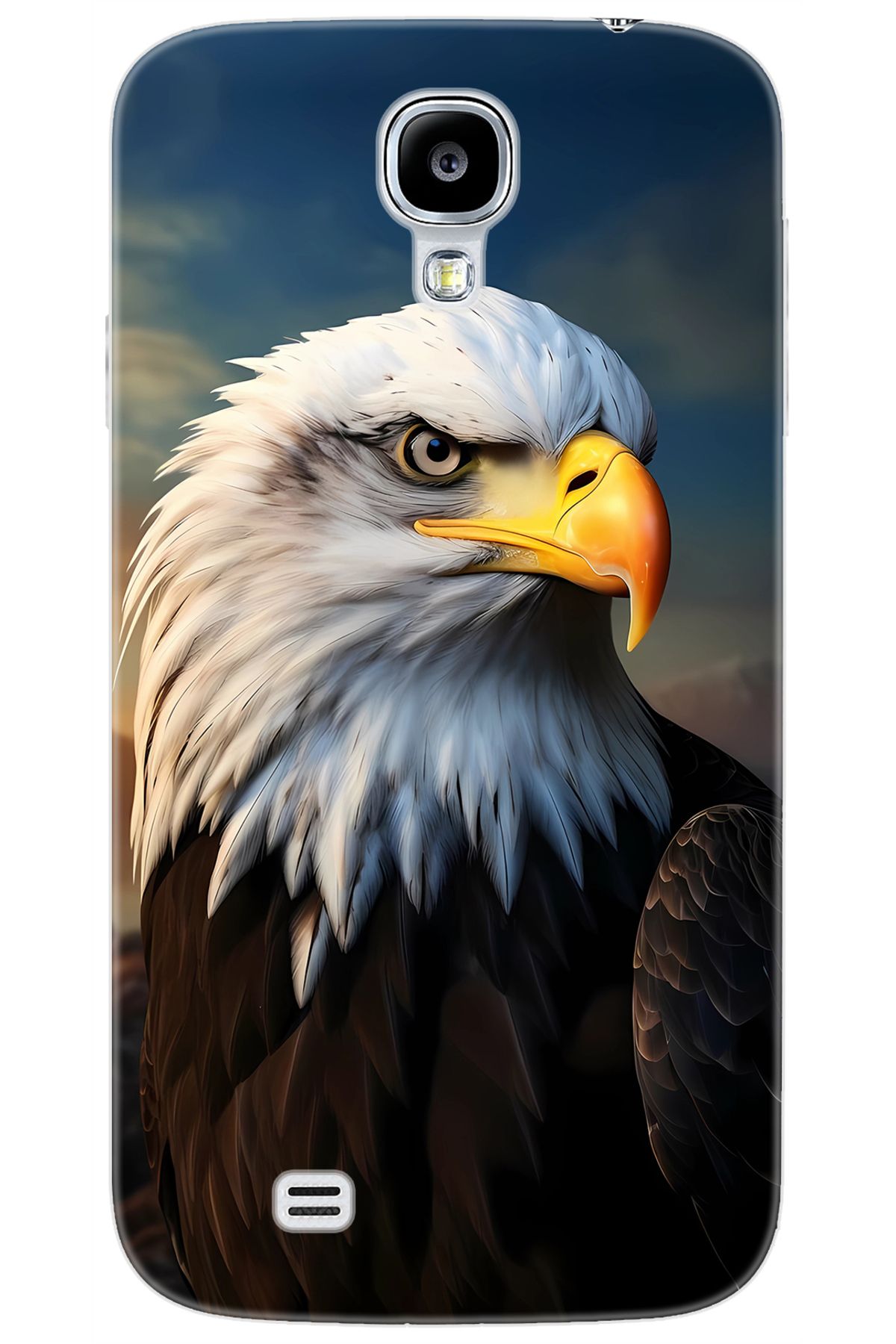Ceppare Samsung Galaxy S4 (GT-I9500) Uyumlu Kılıf Desen Baskılı Silikon Kartal STK:687 CP-4bT2nR9