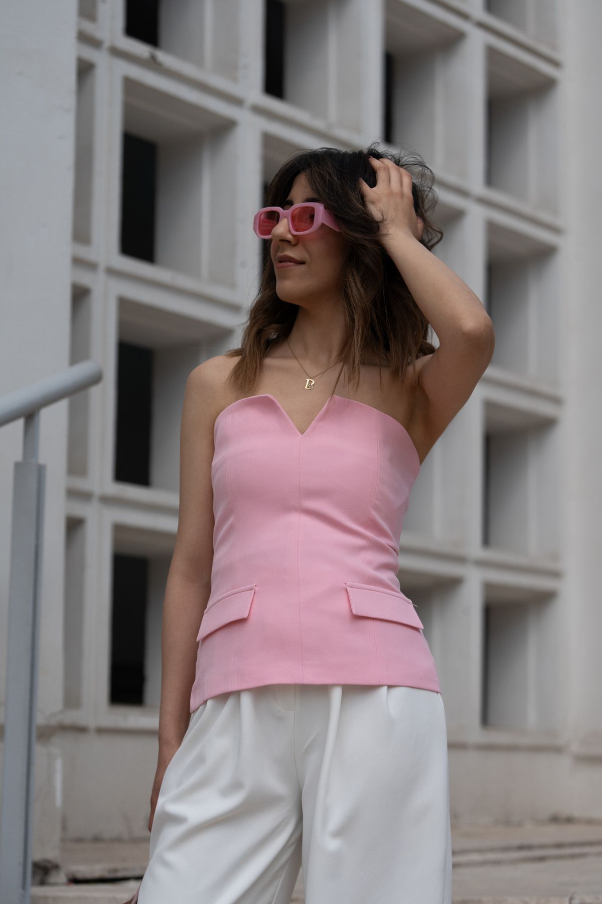 Büşra Doğru Butik Straplez Bluz