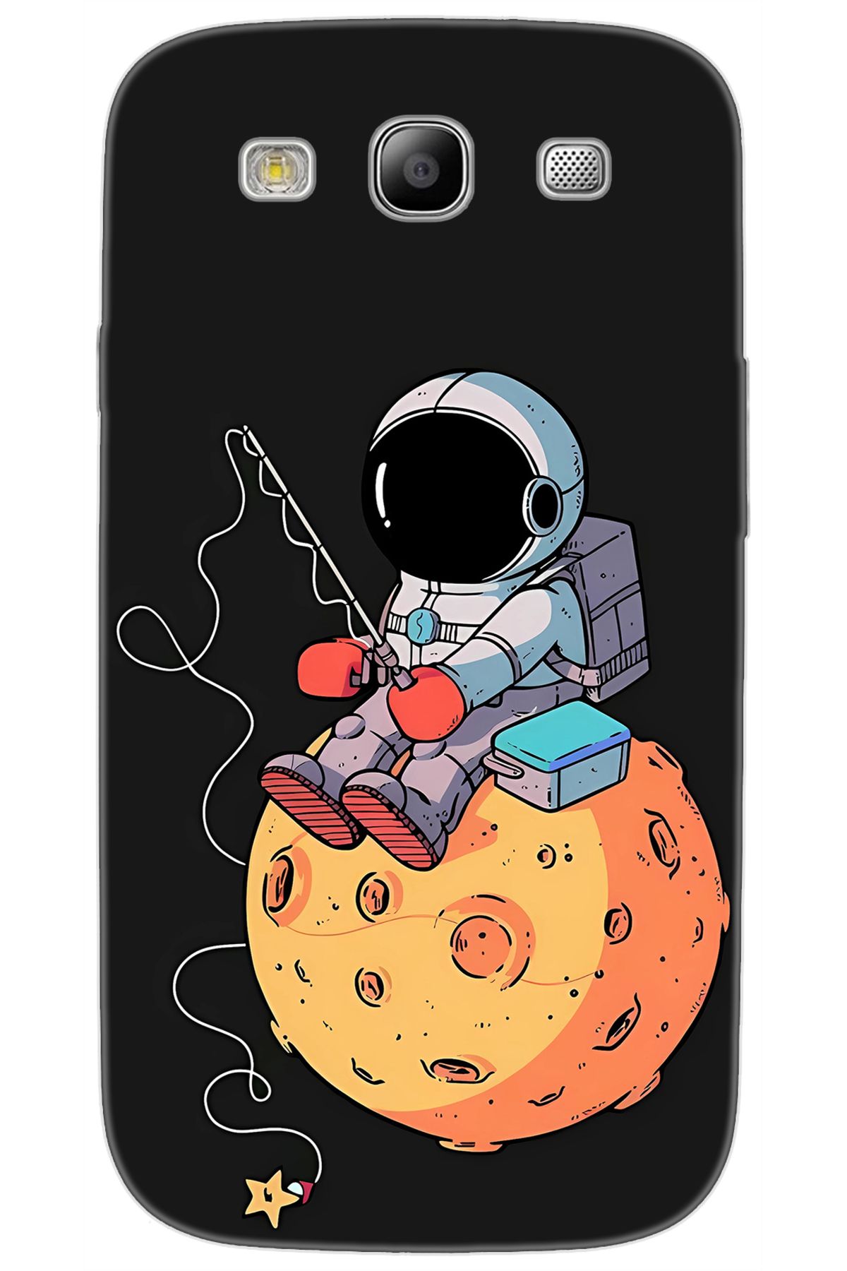Ceppare Samsung Galaxy S3 (GT-I9300) Uyumlu Kılıf Desen Baskılı Silikon Astronot STK:640 CP-cT1mhqY