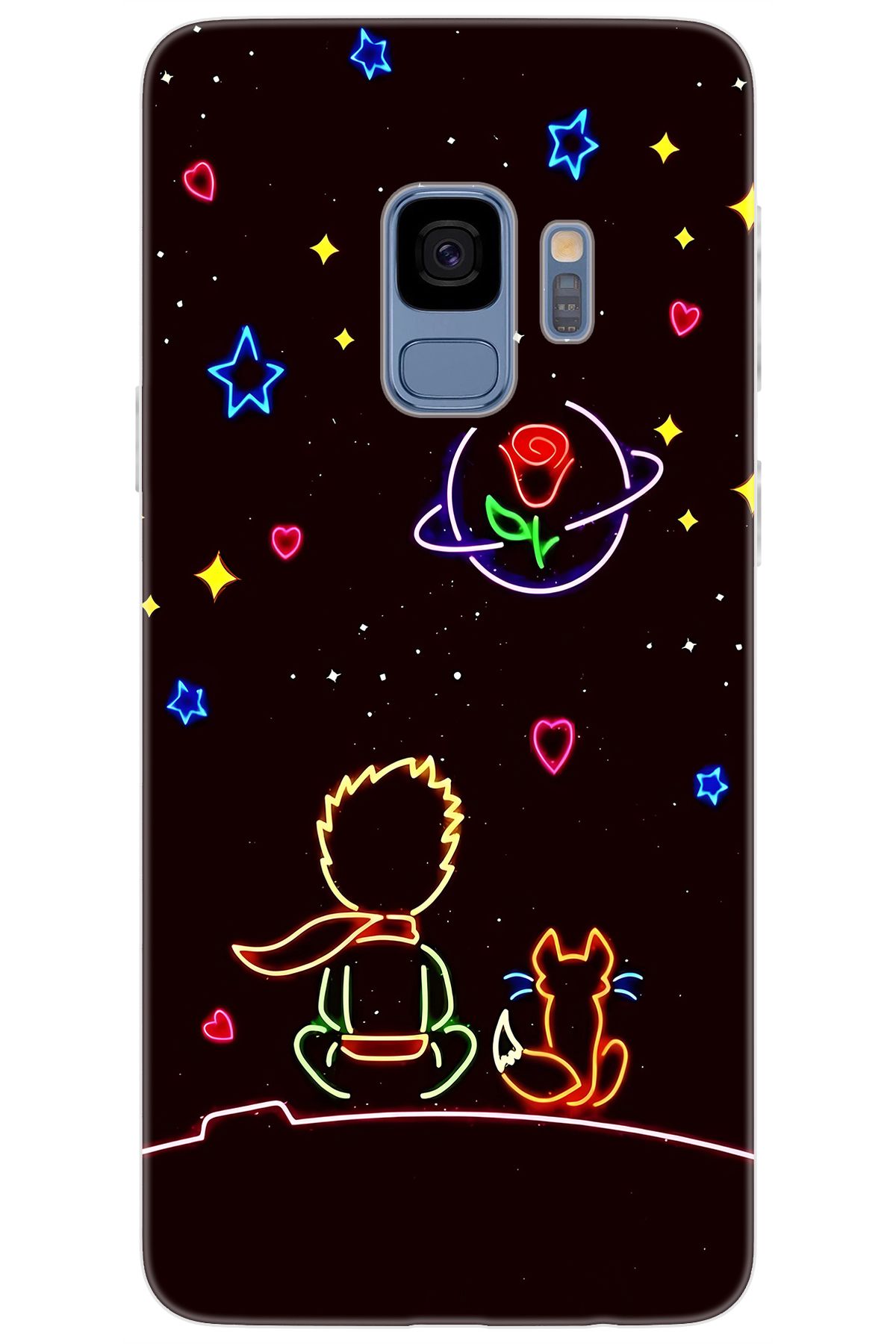 Ceppare Samsung Galaxy S9 (SM-G960F) Uyumlu Kılıf Desen Baskılı Silikon Küçük Prens STK:642 CP-UUUP0y6