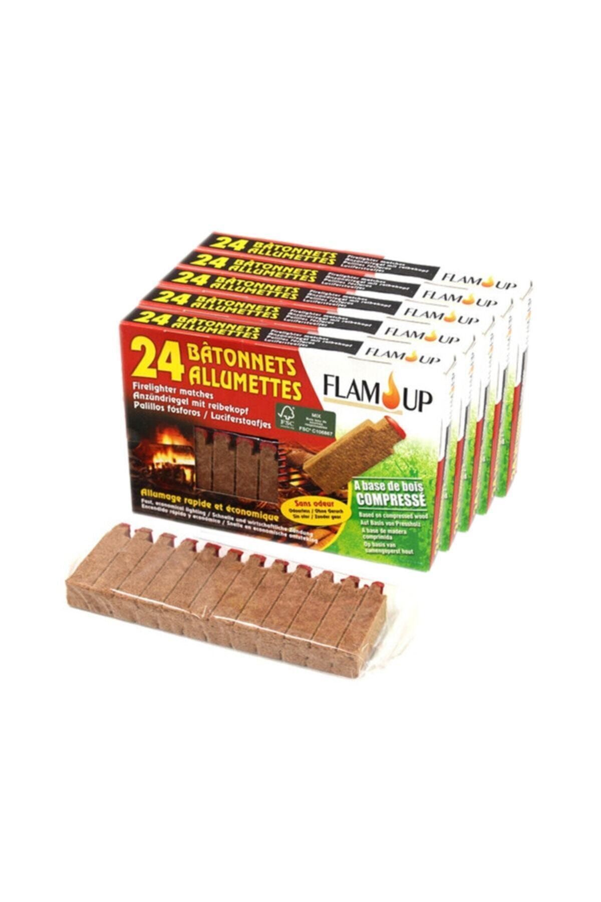 Flam Up Kibrit Başlıklı Teknolojik Çıra 24'lü (5'li Paket)