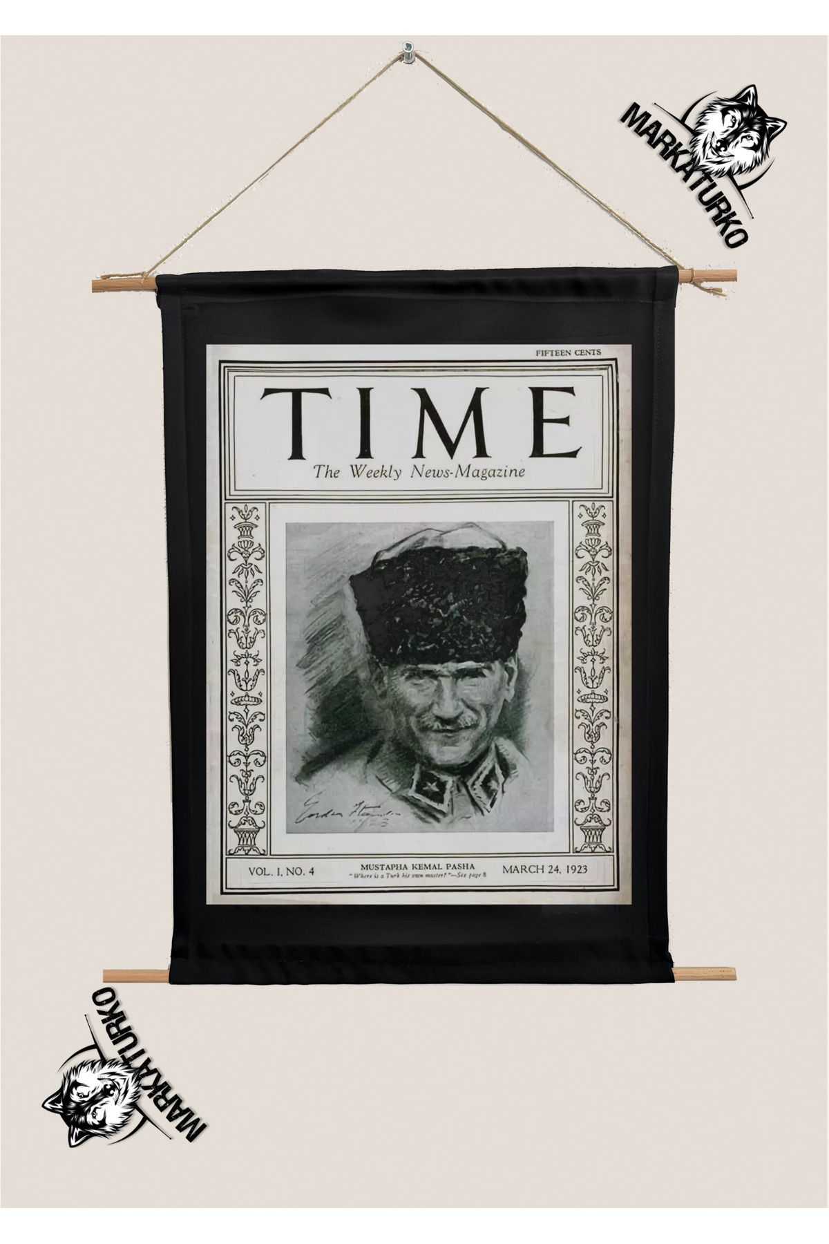 MarkaTurko ATATÜRK TIME POSTER ÖZEL TASARIM SÜBLİMASYON BASKI TABLO 1976-4