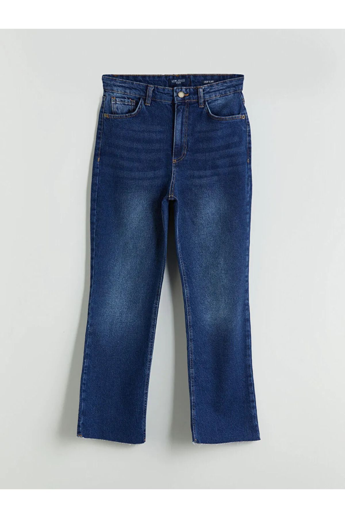 LC Waikiki LCW Jeans Indigo Crop Flare Kadın Jean Pantolon