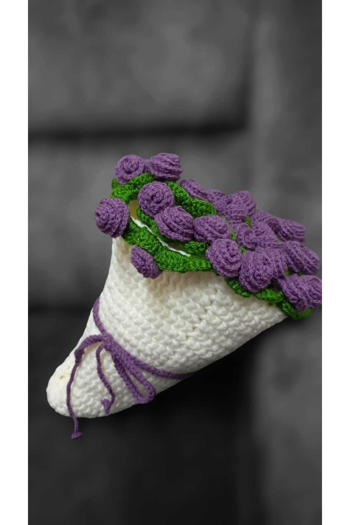 Vera co Örgü gül Buket battaniye Şal Buket Battaniye, Buketli Şal, Buketli Battaniye, Buket Şal 70-80 Cm