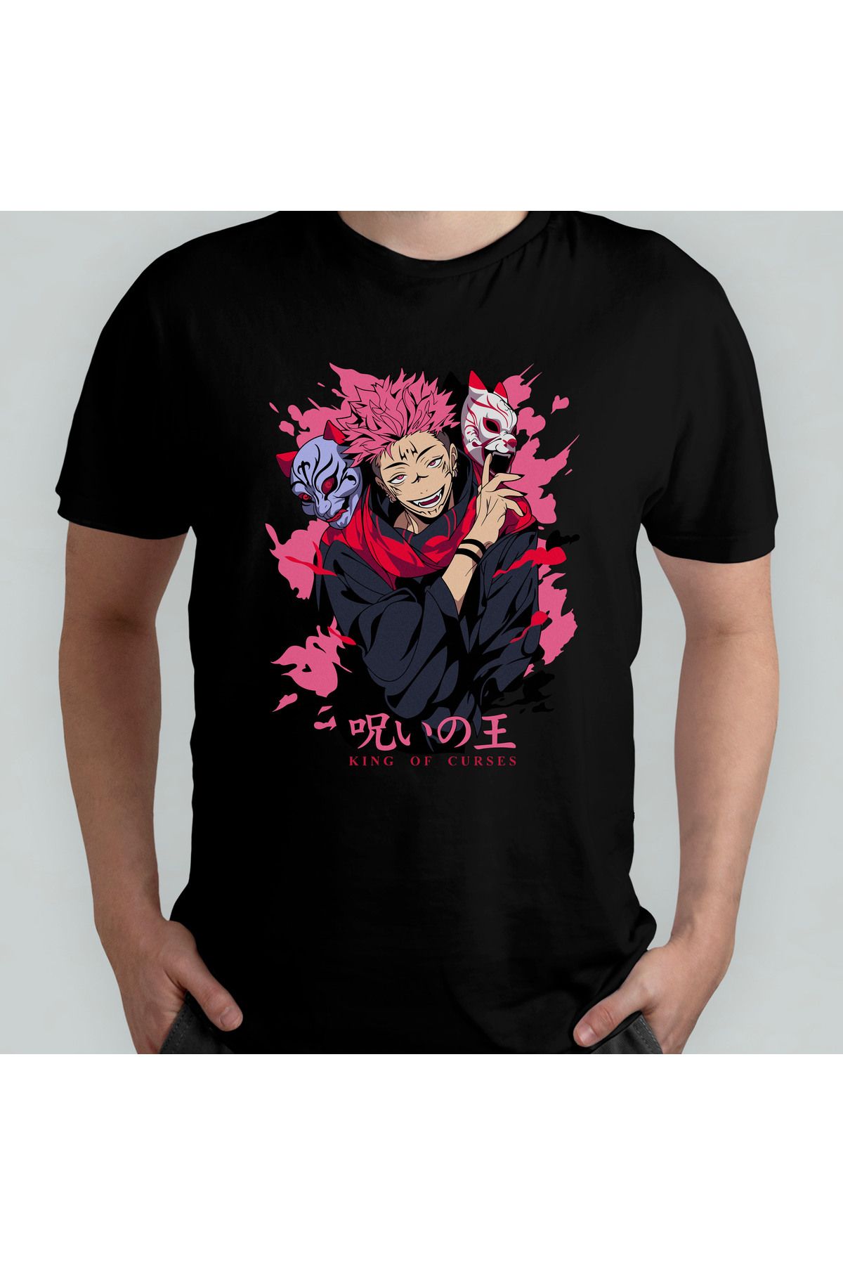 Pixxa Jujutsu Kaisen Unisex %100 Pamuklu Bisiklet Yaka T-Shirt Model 15
