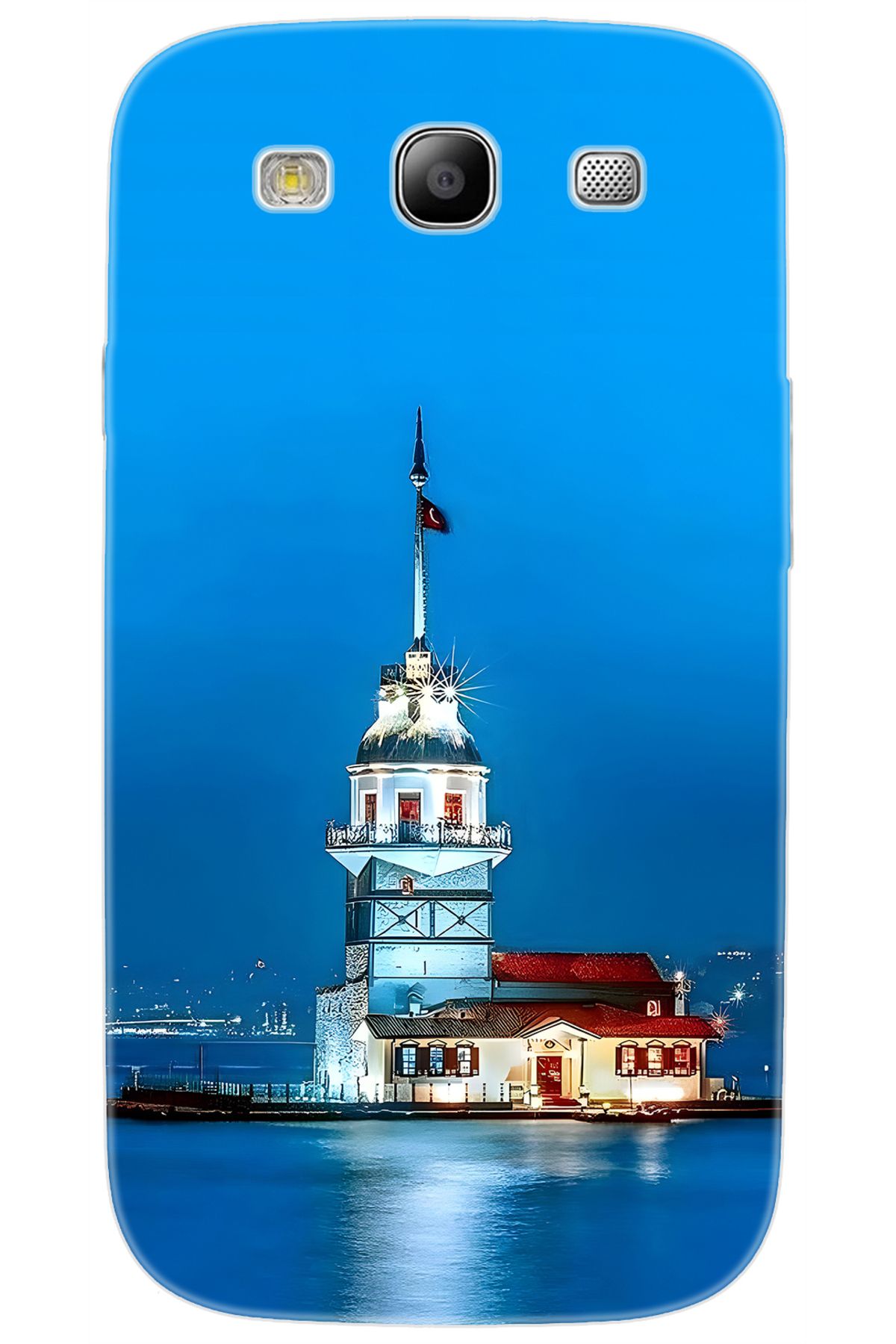 Ceppare Samsung Galaxy S3 (GT-I9300) Uyumlu Kılıf Desen Baskılı Silikon Kız Kulesi STK:617 CP-iaxCrgN