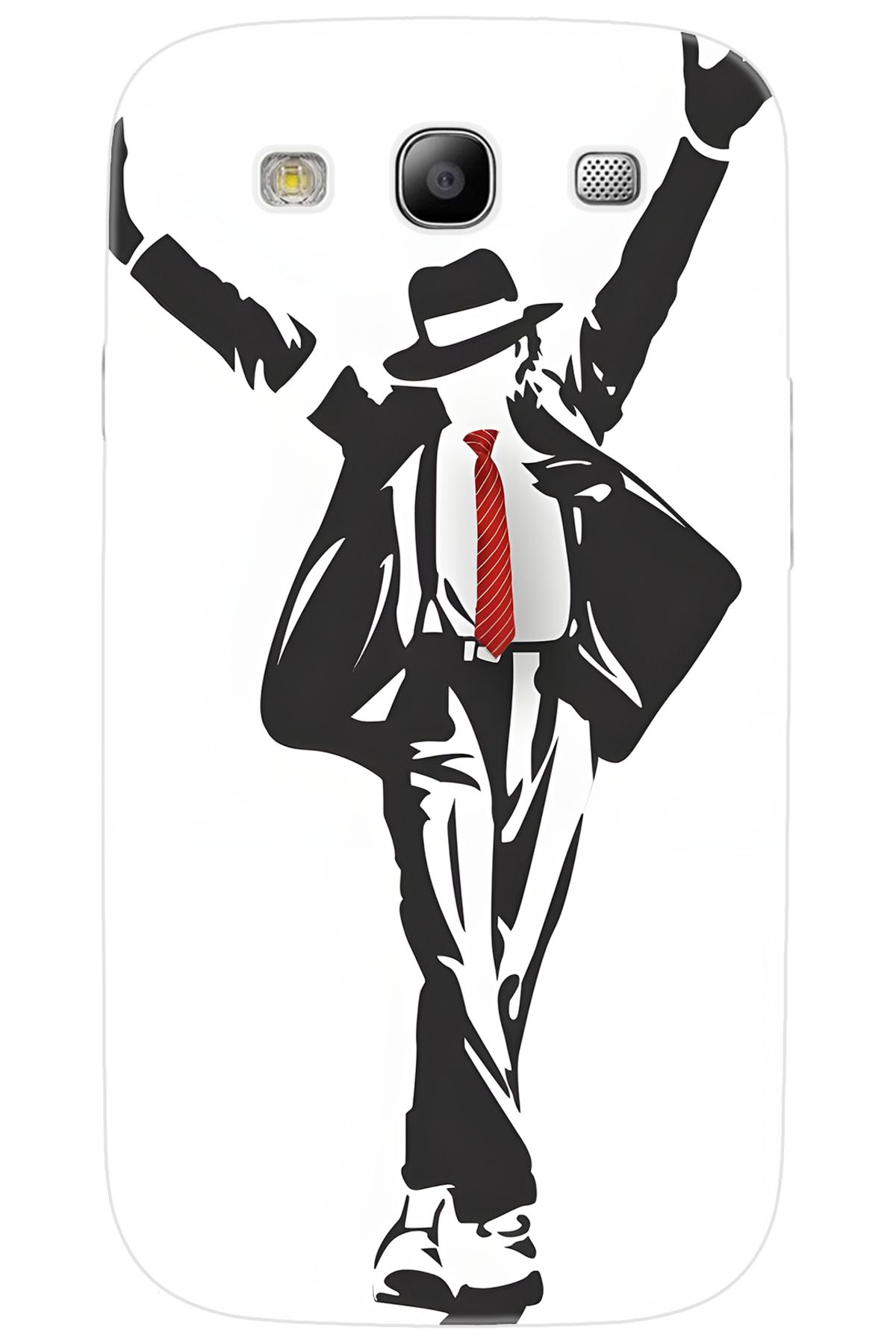 Ceppare Samsung Galaxy S3 (GT-I9300) Uyumlu Kılıf Desen Baskılı Silikon Michael Jackson STK:705 CP-Etdq5Vz