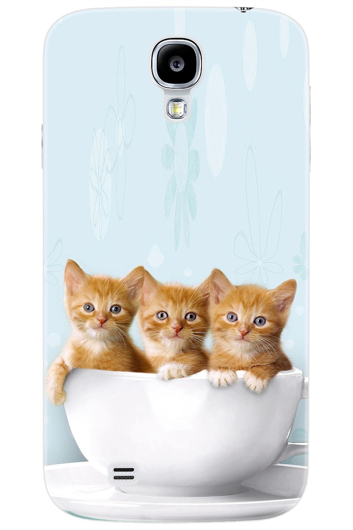 Ceppare Samsung Galaxy S4 (GT-I9500) Uyumlu Kılıf Desen Baskılı Silikon Yavru Kediler STK:194 CP-LDs3o5Y