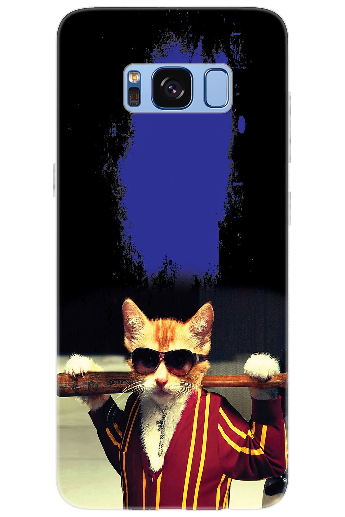 Ceppare Samsung Galaxy S8 (SM-G950F) Uyumlu Kılıf Desen Baskılı Silikon Artist Kedi STK:481 CP-SPhSuFv
