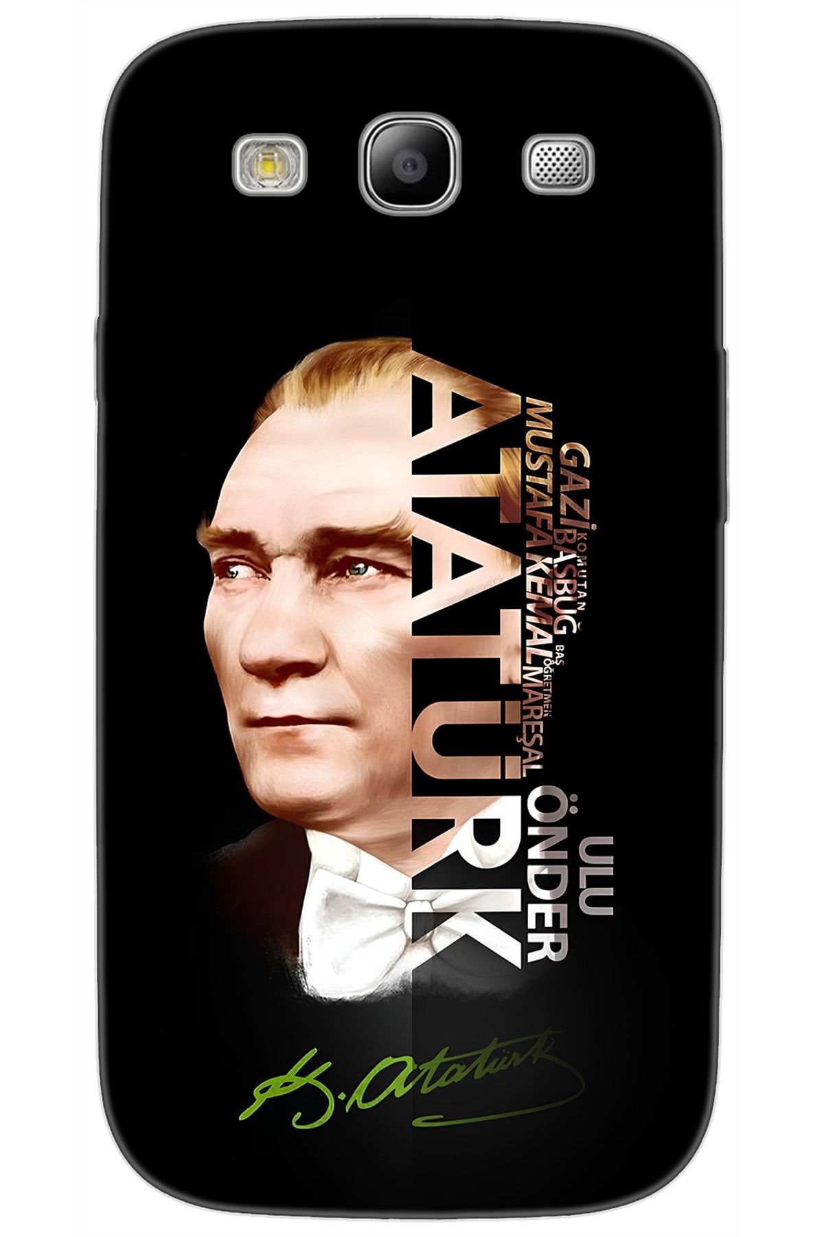 Ceppare Samsung Galaxy S3 (GT-I9300) Uyumlu Kılıf Desen Baskılı Silikon Atatürk STK:681 CP-pNNFiQa