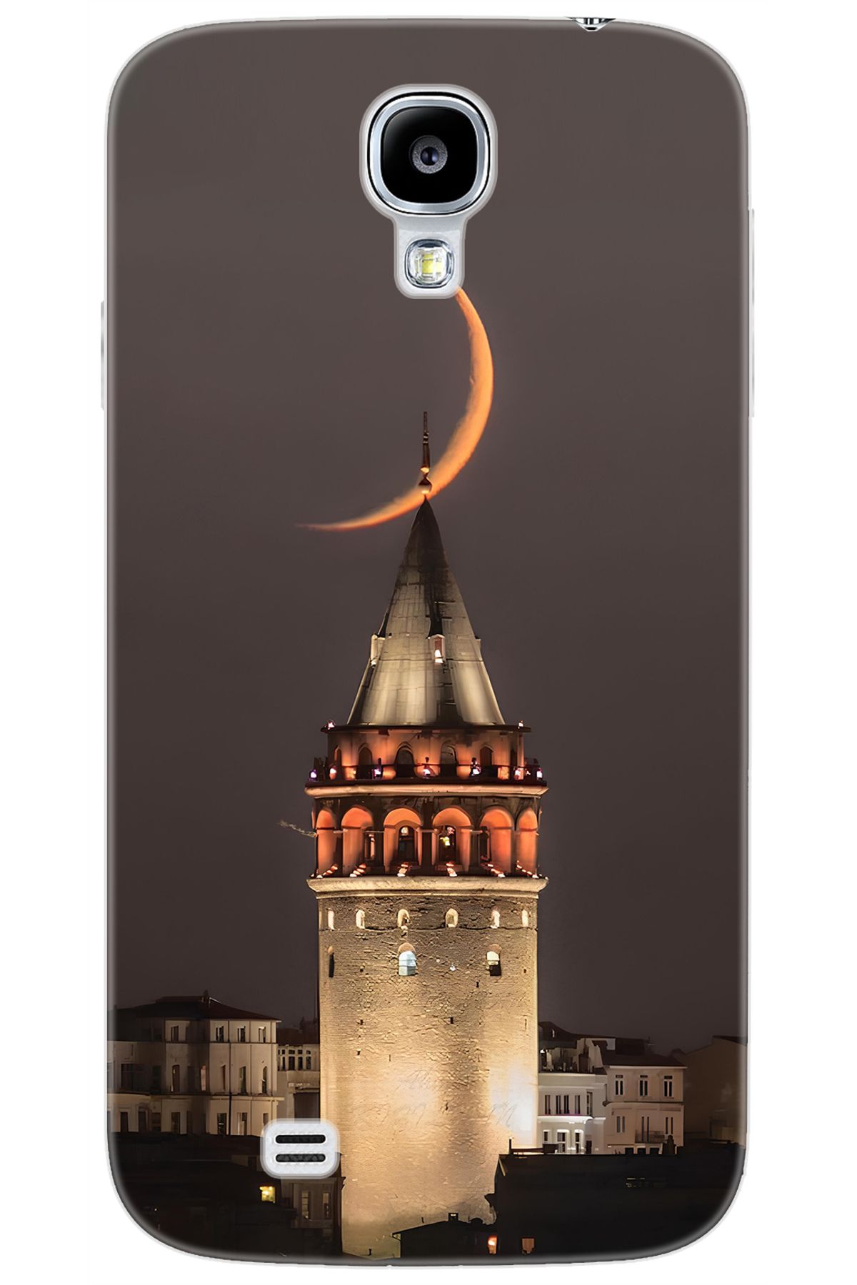Ceppare Samsung Galaxy S4 (GT-I9500) Uyumlu Kılıf Desen Baskılı Silikon Galata Kulesi STK:673 CP-Hz4AXlB