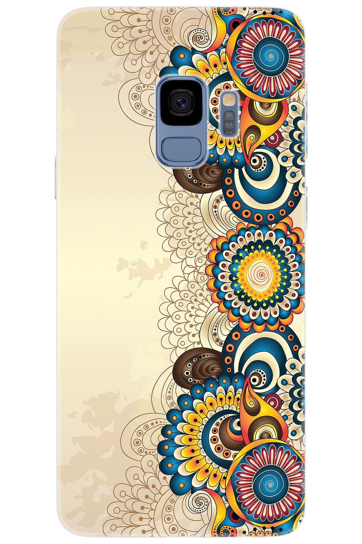 Ceppare Samsung Galaxy S9 (SM-G960F) Uyumlu Kılıf Desen Silikon Dekoratif Çiçek Tasarım STK:531 CP-gUsg3AJ