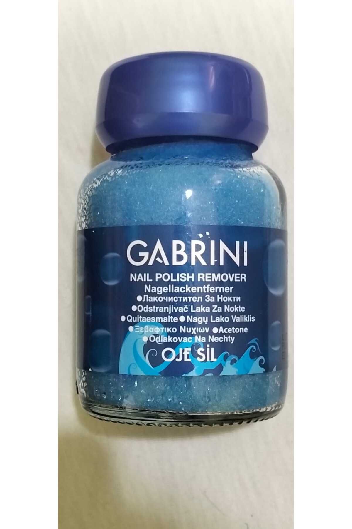 CADI BOUTİQUE Gabrini Oje Sil Süngerli Cam Aseton Mavi 75 ml
