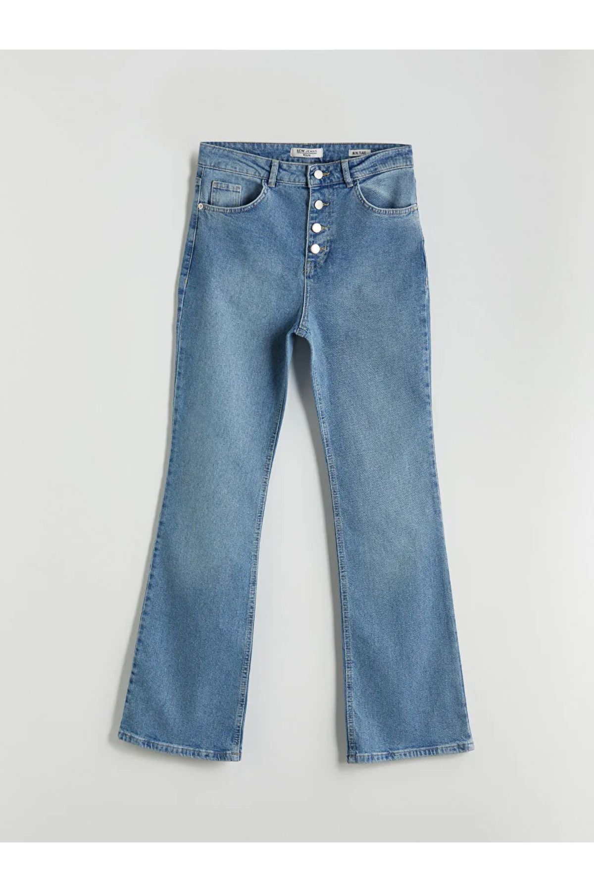 LC Waikiki LCW Jeans Indigo Crop Flare Kadın Jean Pantolon
