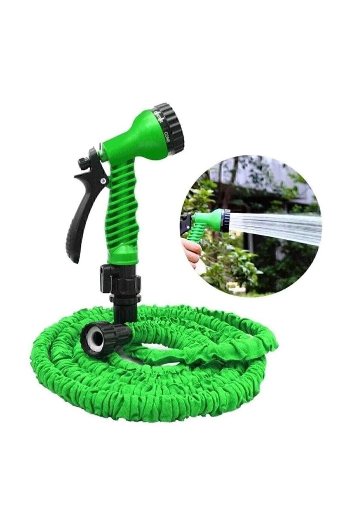 incirop Uzayan Balkon Bahçe Araba Yıkama Püskürtme Hortumu 5 * 15 Metre