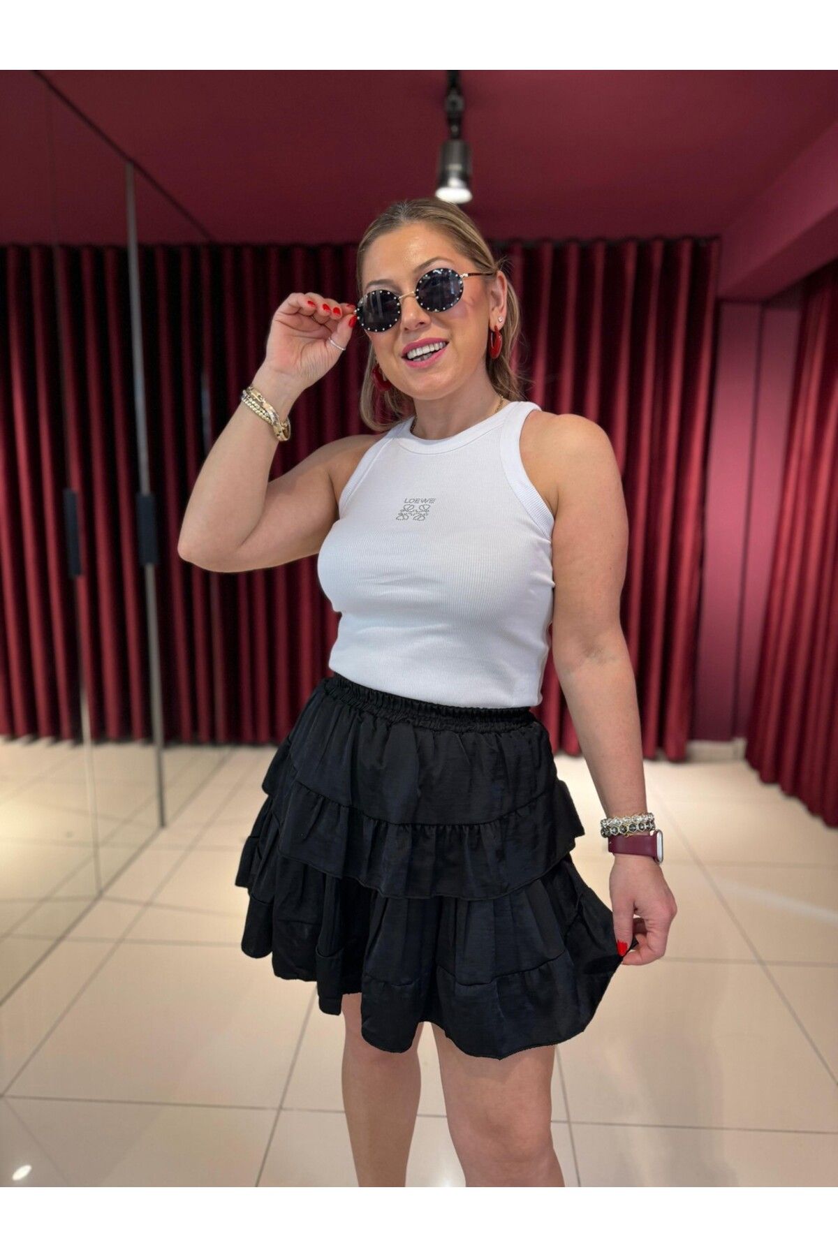 Serpirella Butik Taşlı Atlet