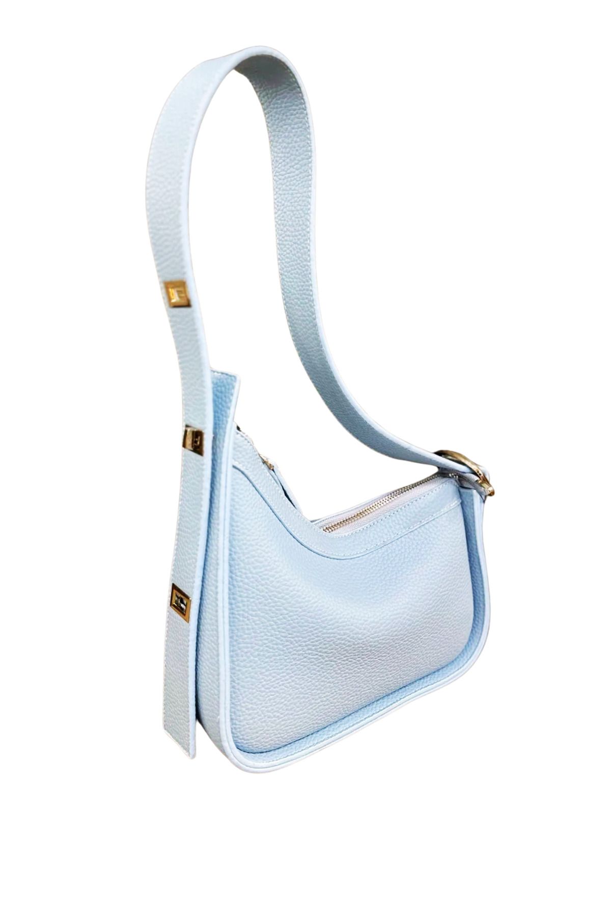 Tugchic Bags Tasarım Asimetrik Boyu Ayarlanabilir, Silver Detaylara Sahip Kol Çantası
