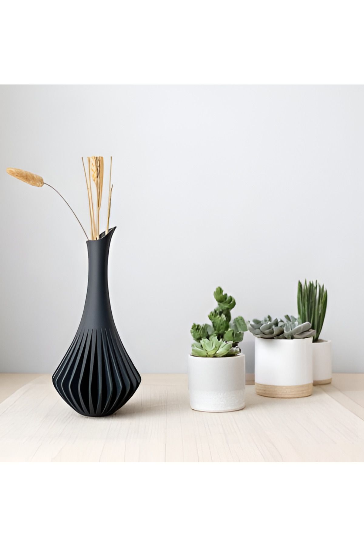 Meys Siyah Modern Dekoratif Vazo