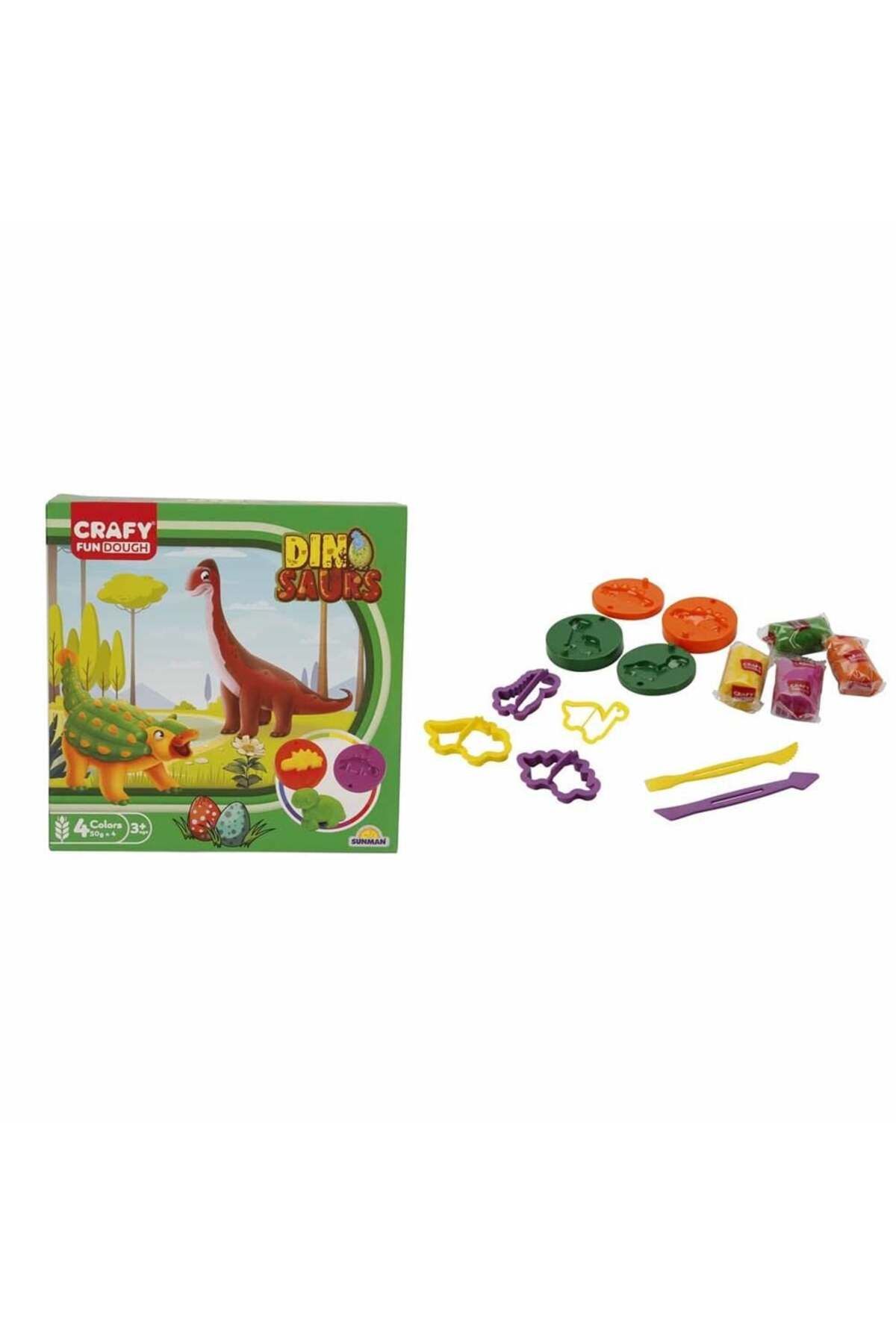 Sunman S01004734 OYUN HAMUR SET KÇK DİNO 14 PRÇ -SUN