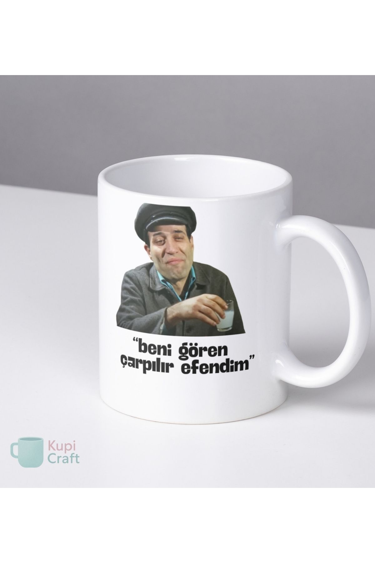 SEKASTYLE KupiCraft Kişiye Özel Tasarım Kupa Bardak,İsimli,Komik,Karikatürlü,Logolu